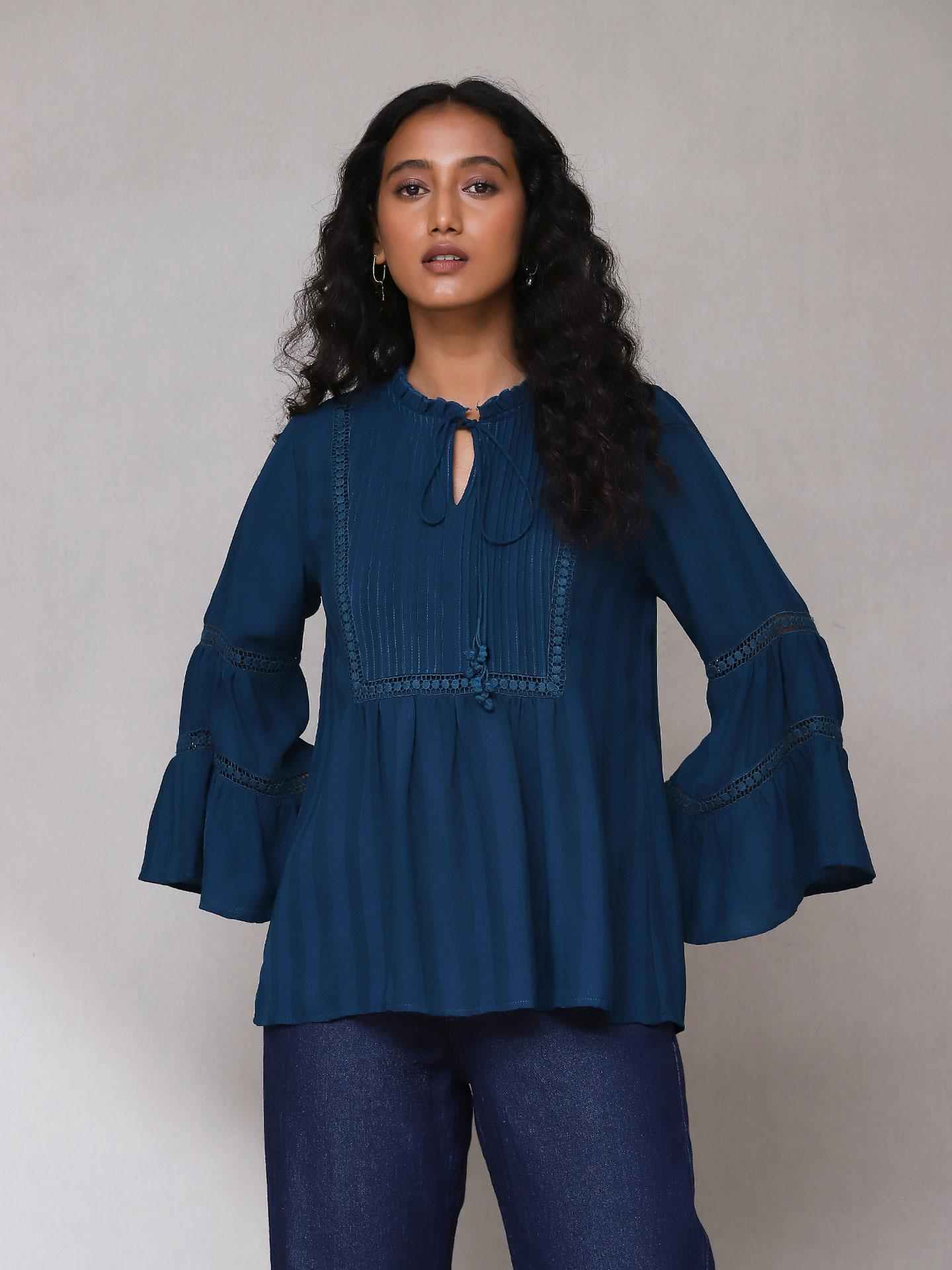 Teal Irum Kurti
