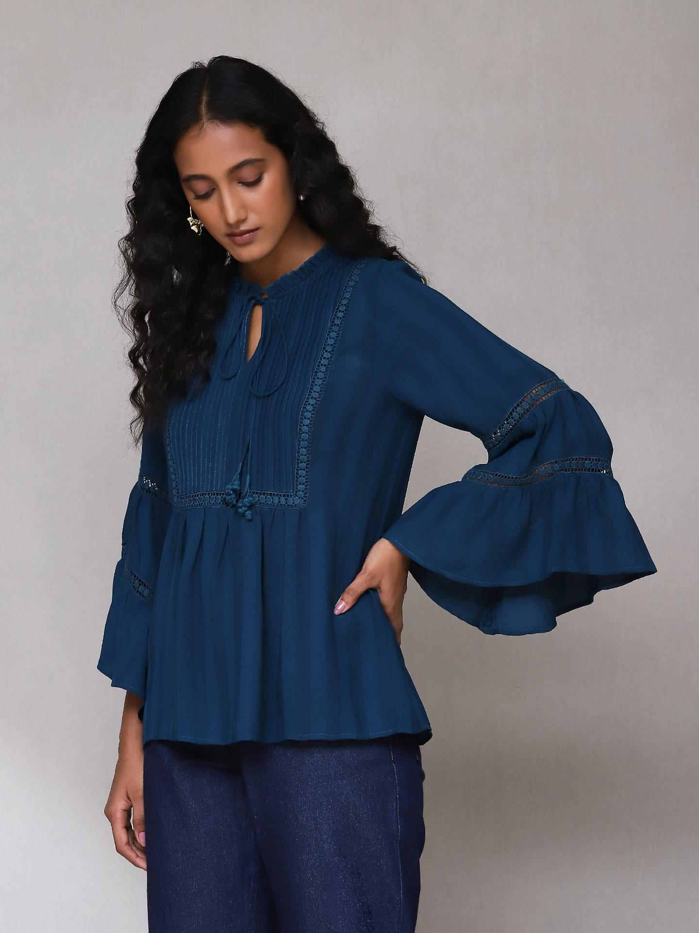 Teal Irum Kurti
