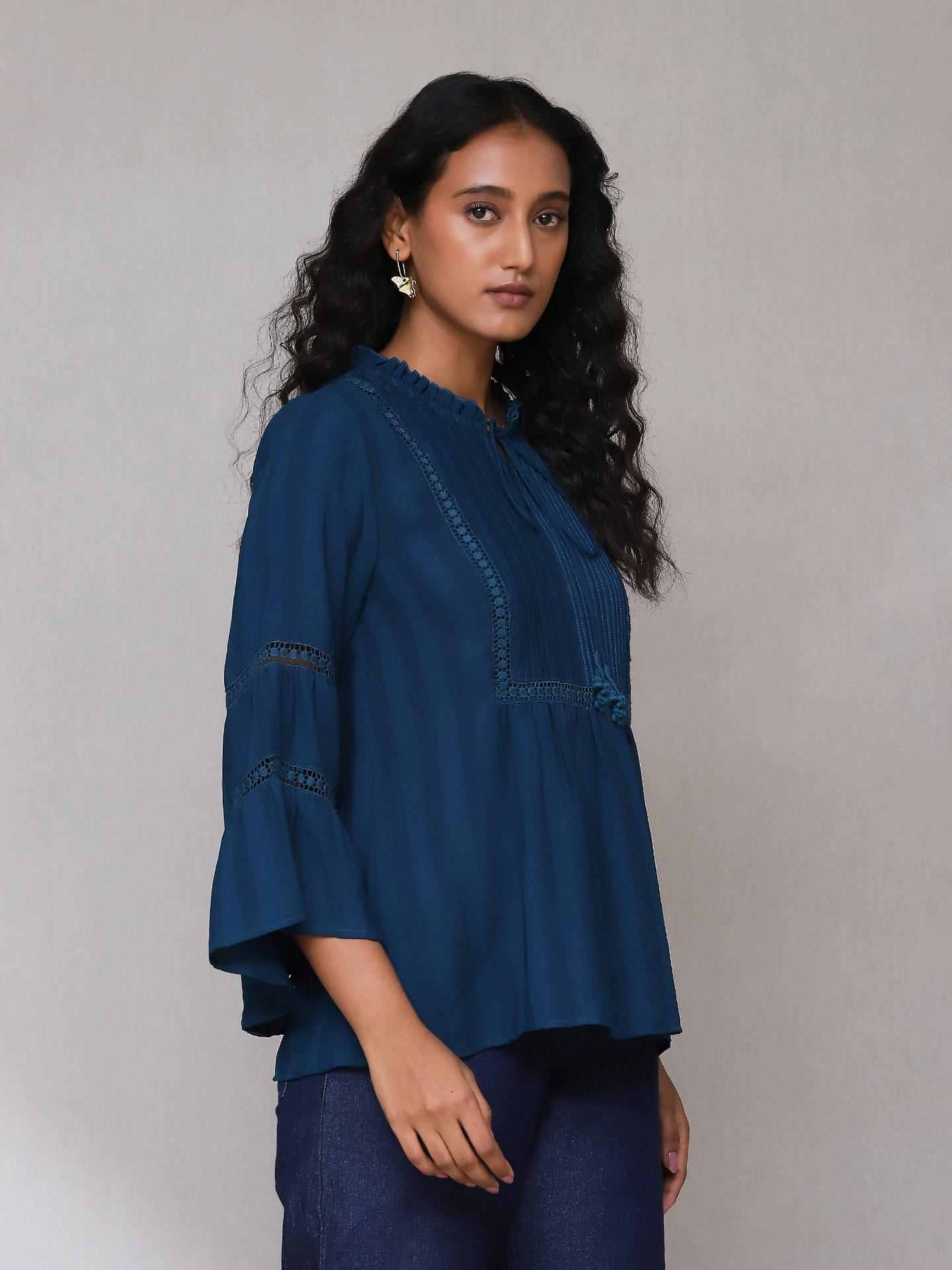 Teal Irum Kurti
