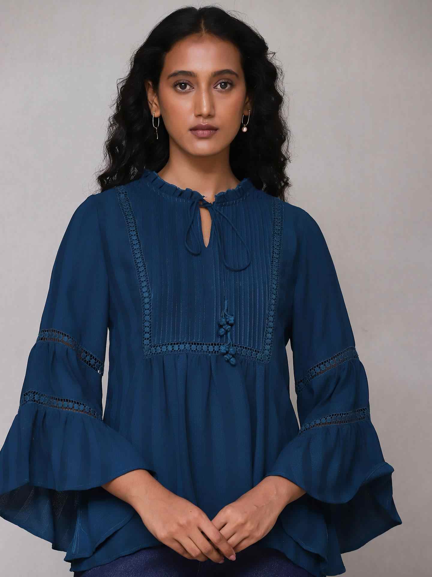 Teal Irum Kurti