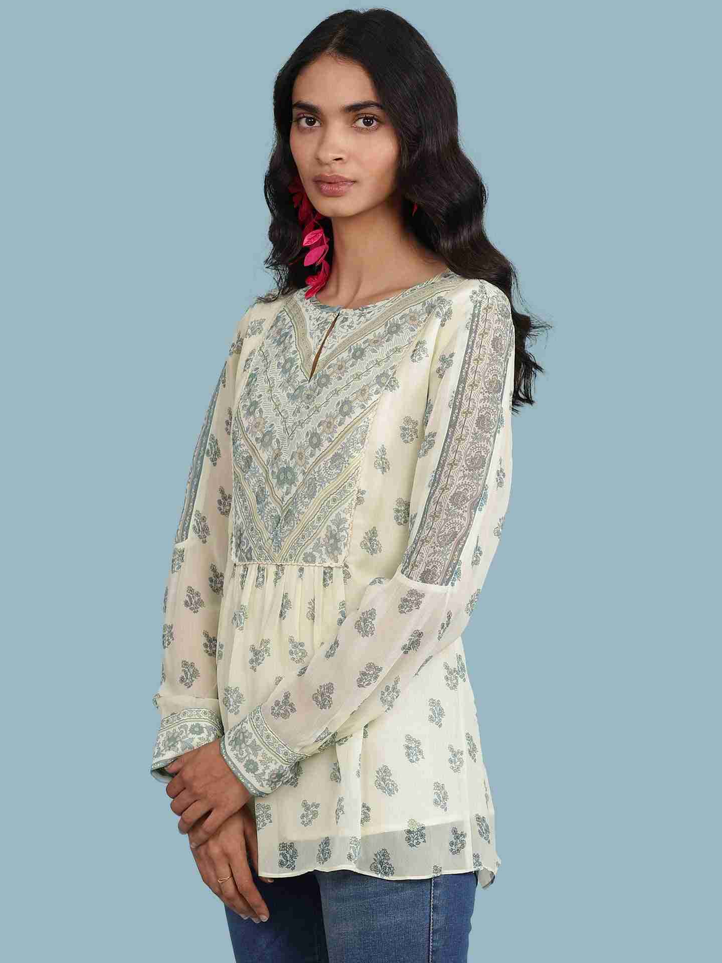 Ecru Tanya Kurti