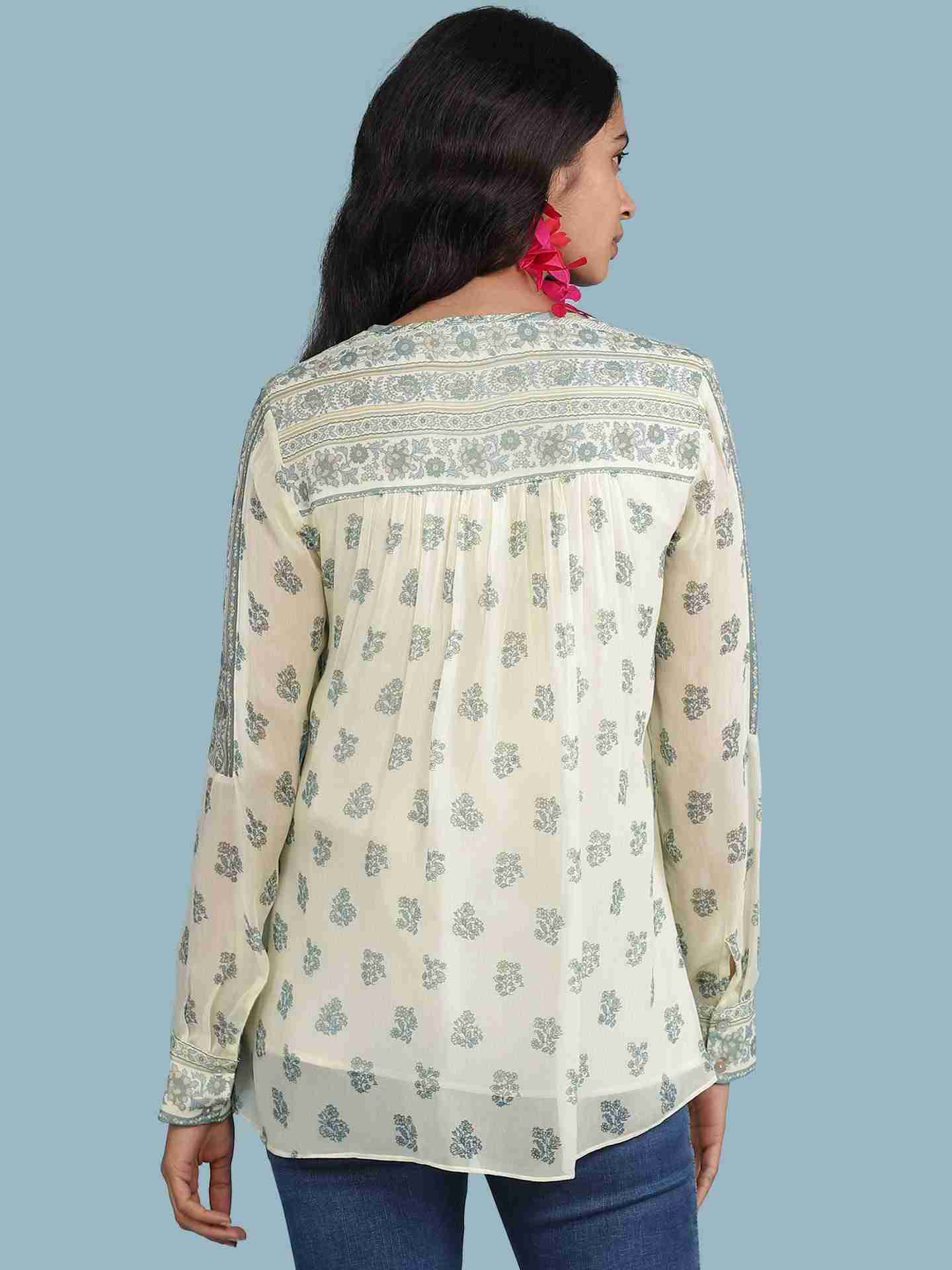 Ecru Tanya Kurti