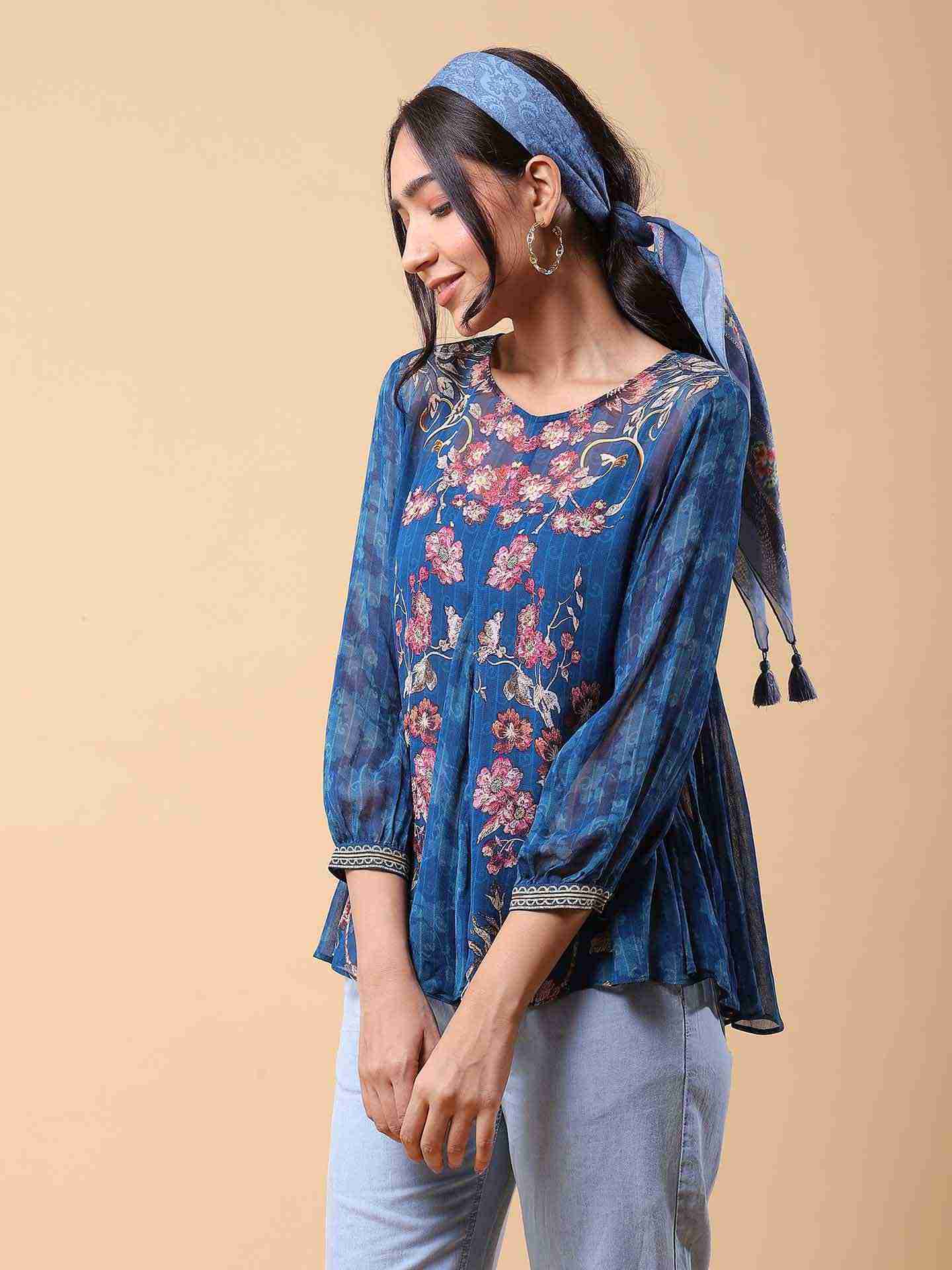 Blue Mia Top