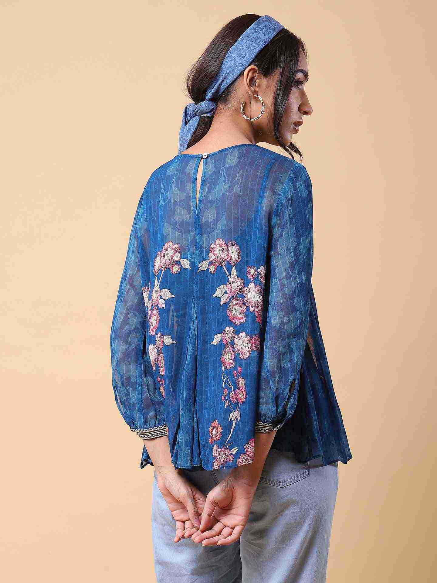 Blue Mia Top