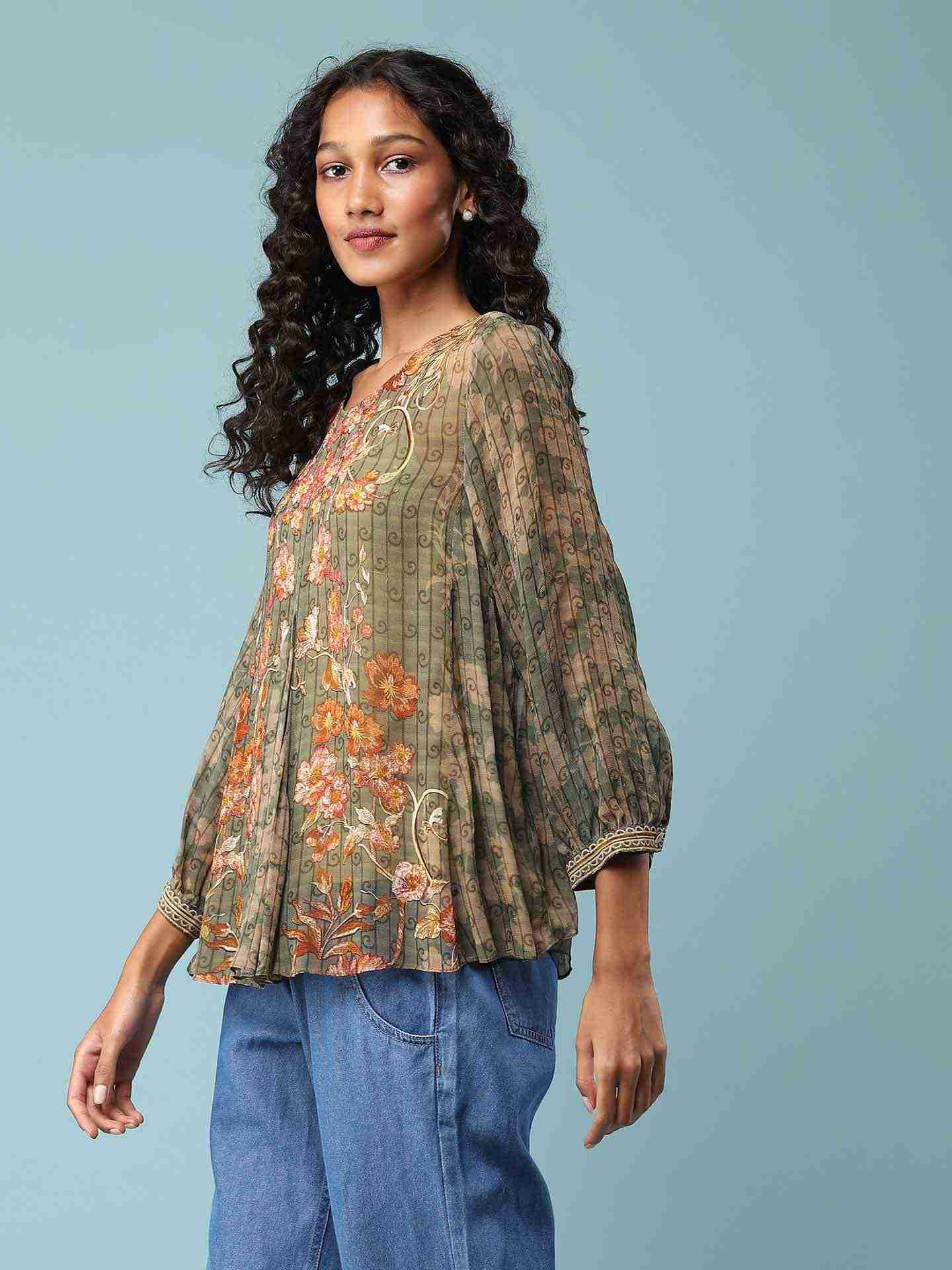 Green Mia Top