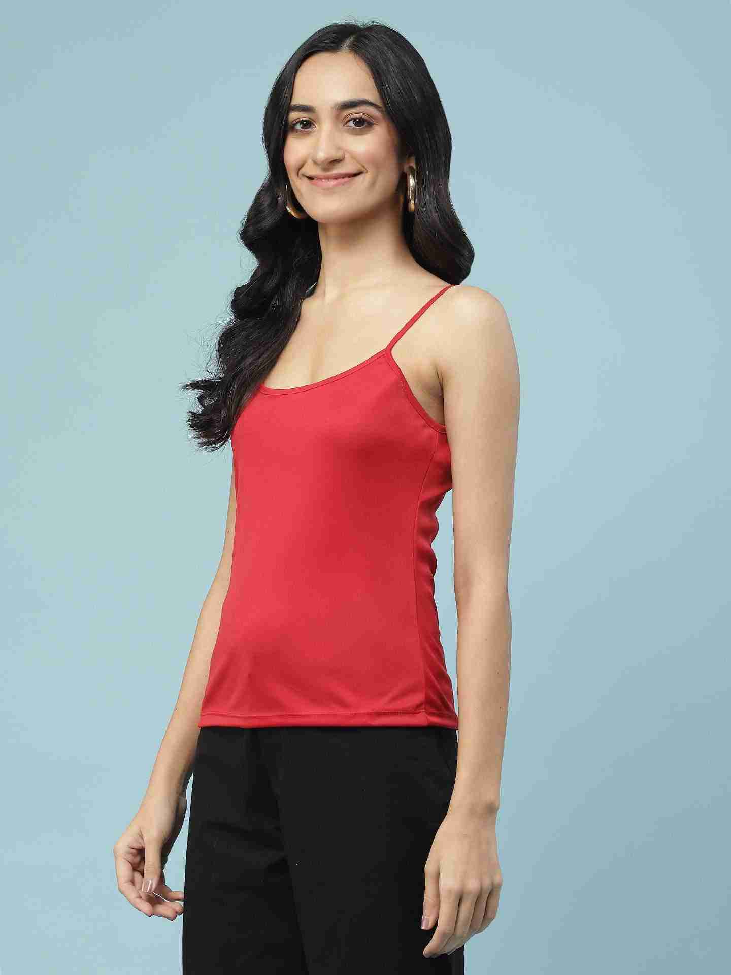 Red Jungle Graphic Kaftan Top