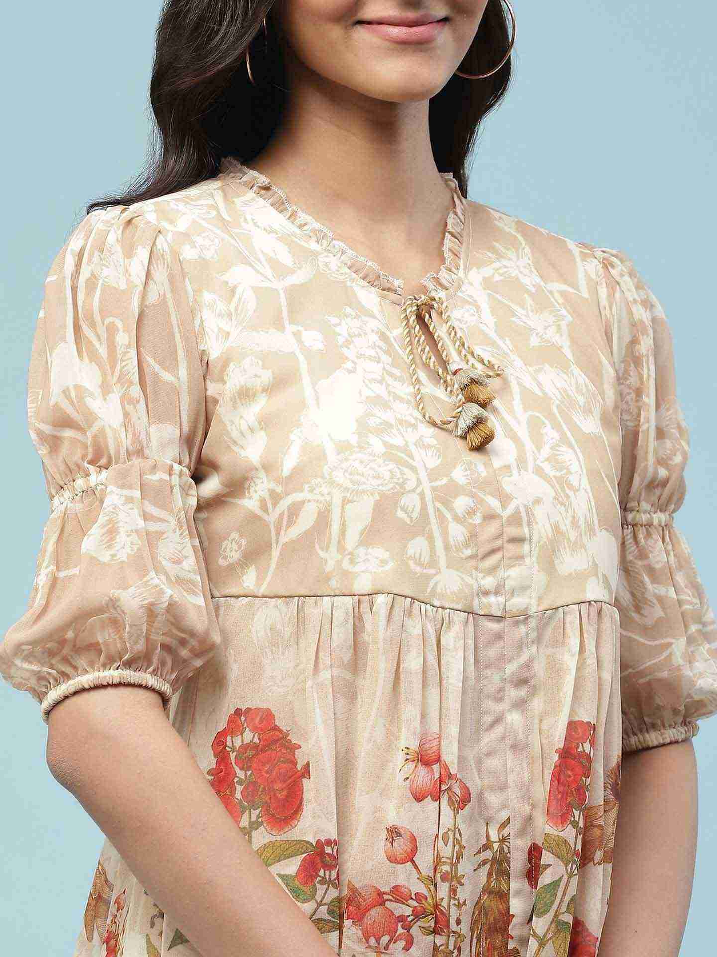 Beige Gudhal Tunic