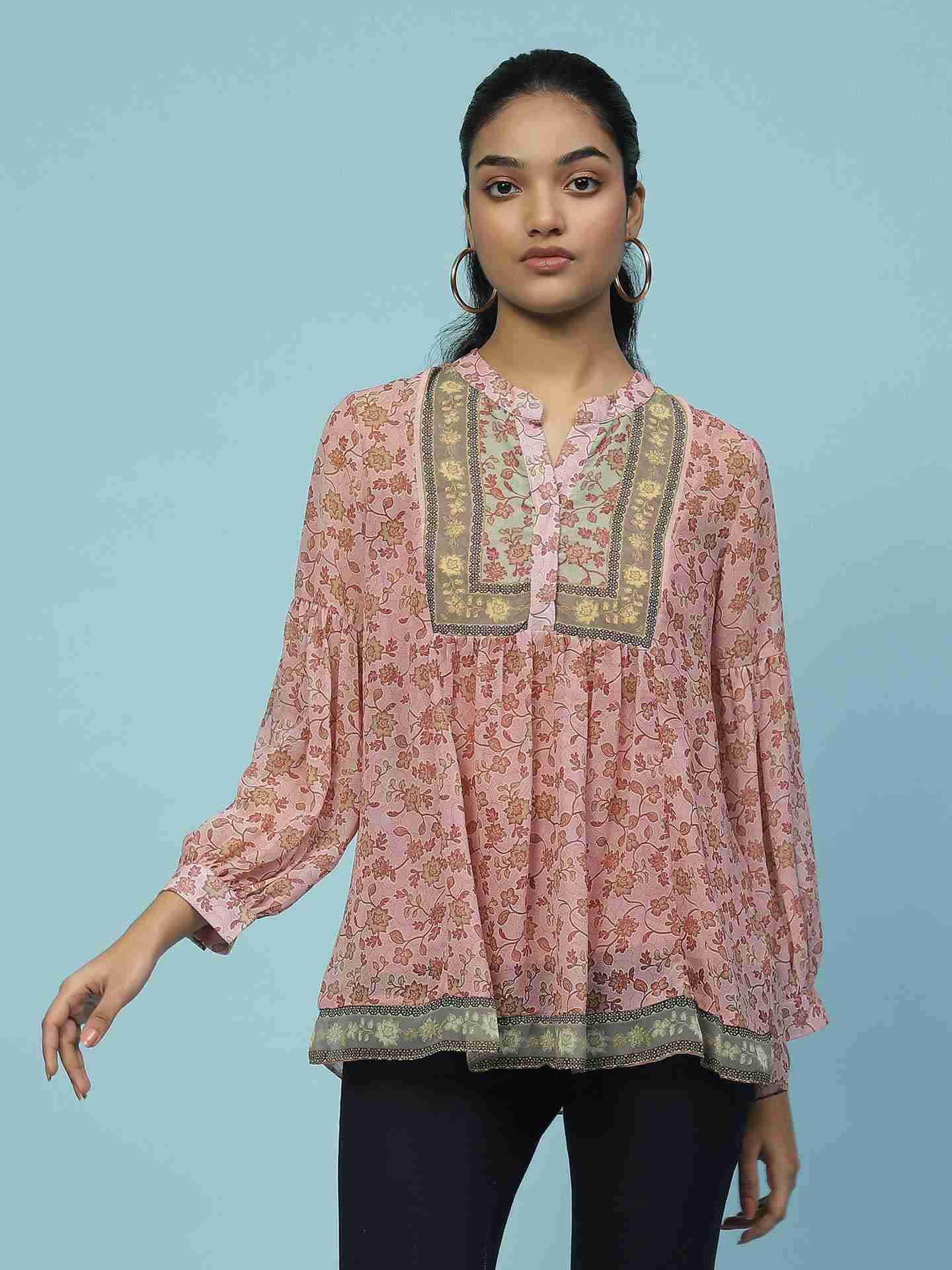 Pink James Floral Top