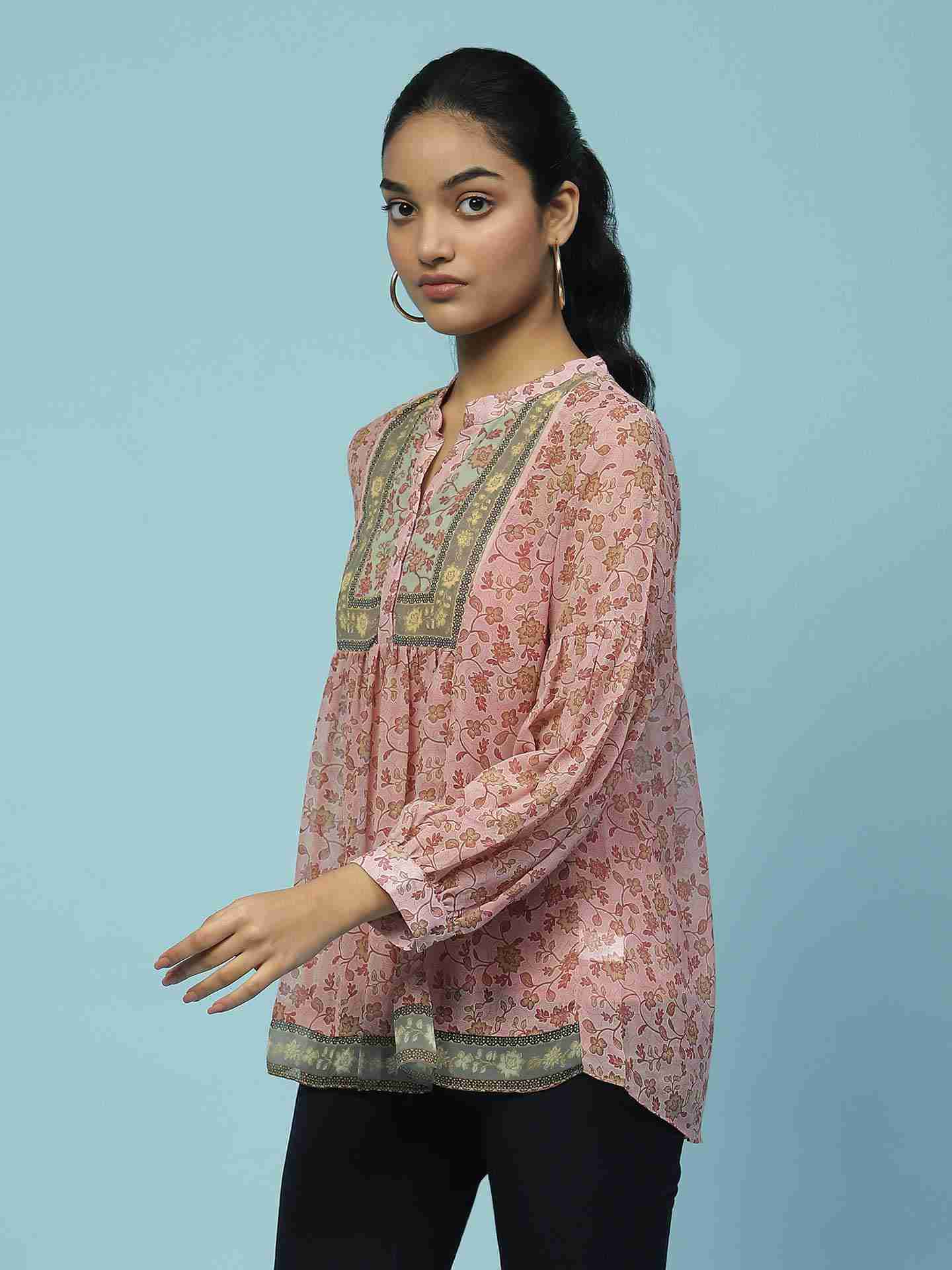 Pink James Floral Top