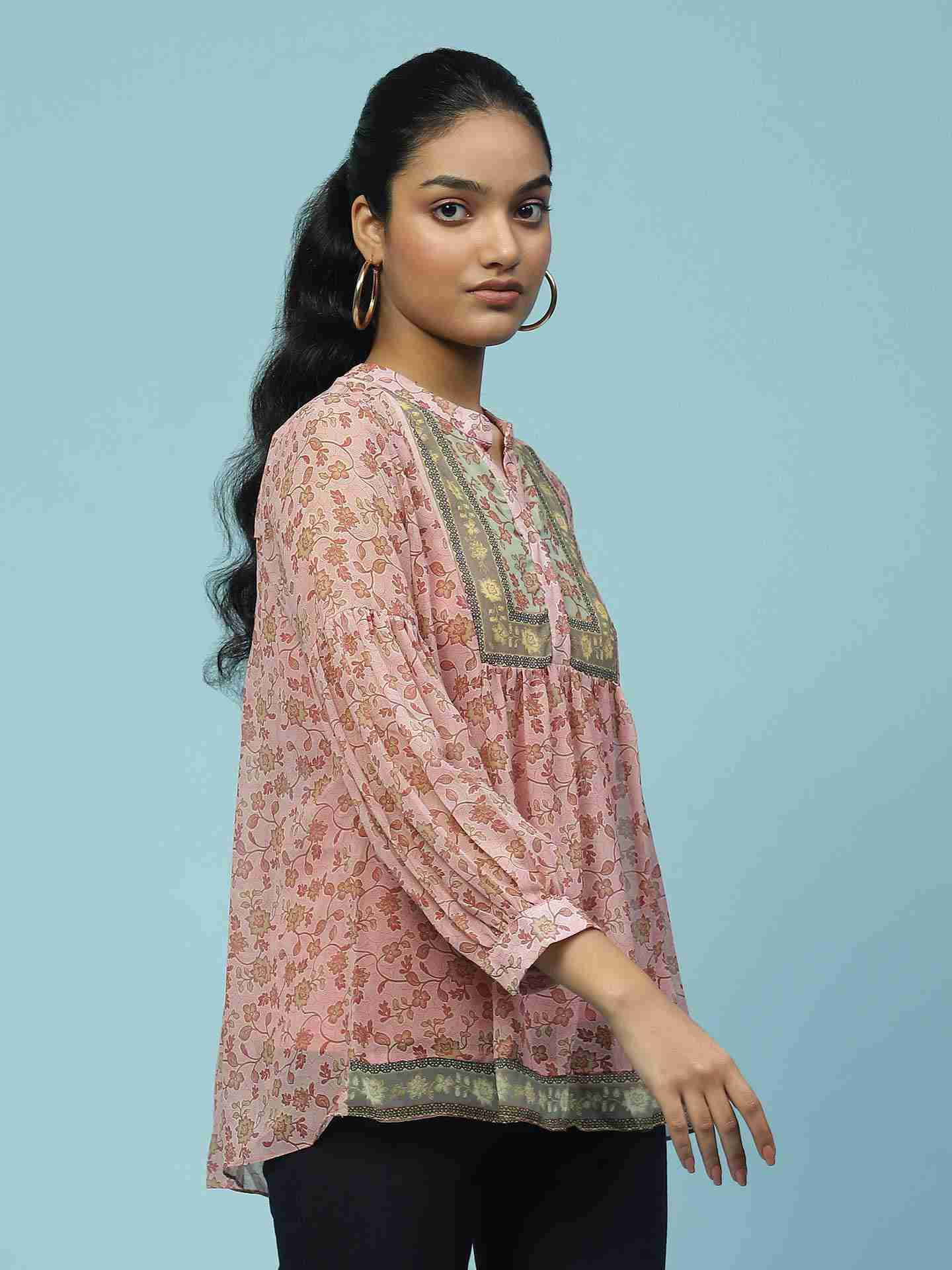 Pink James Floral Top