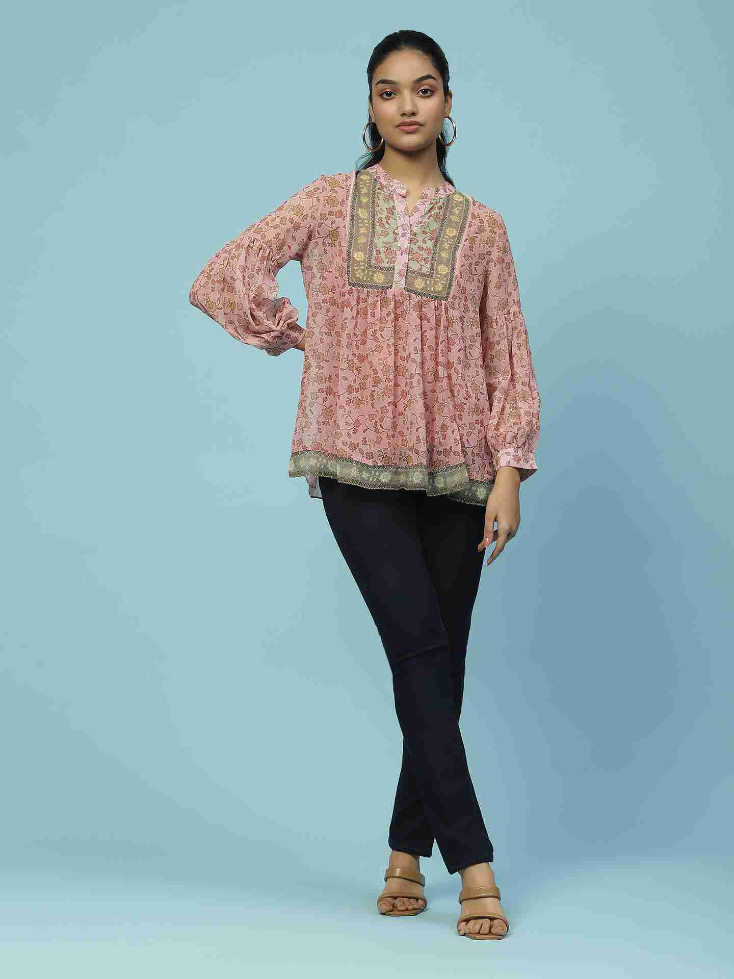 Pink James Floral Top