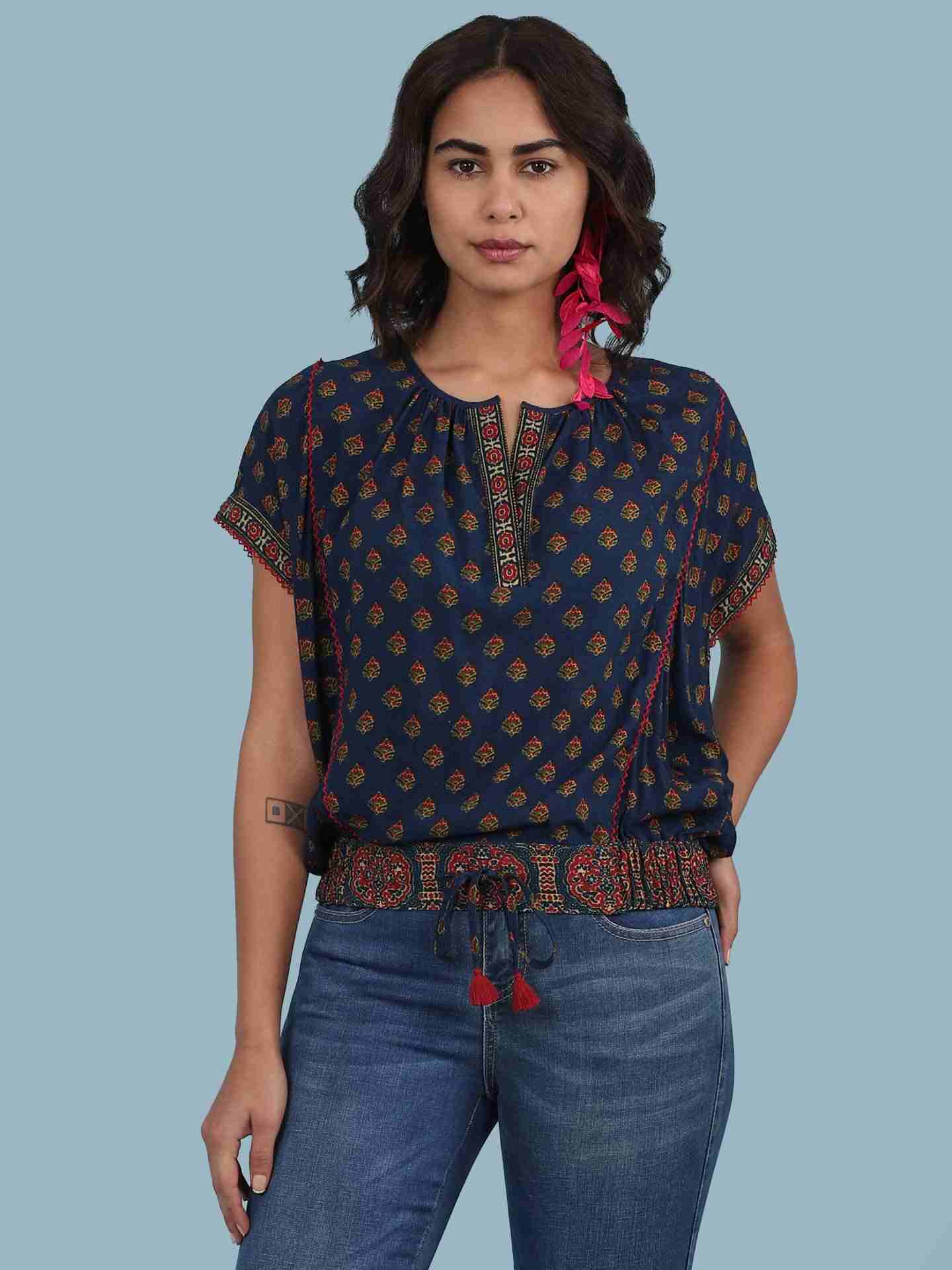 Blue Kuval Top