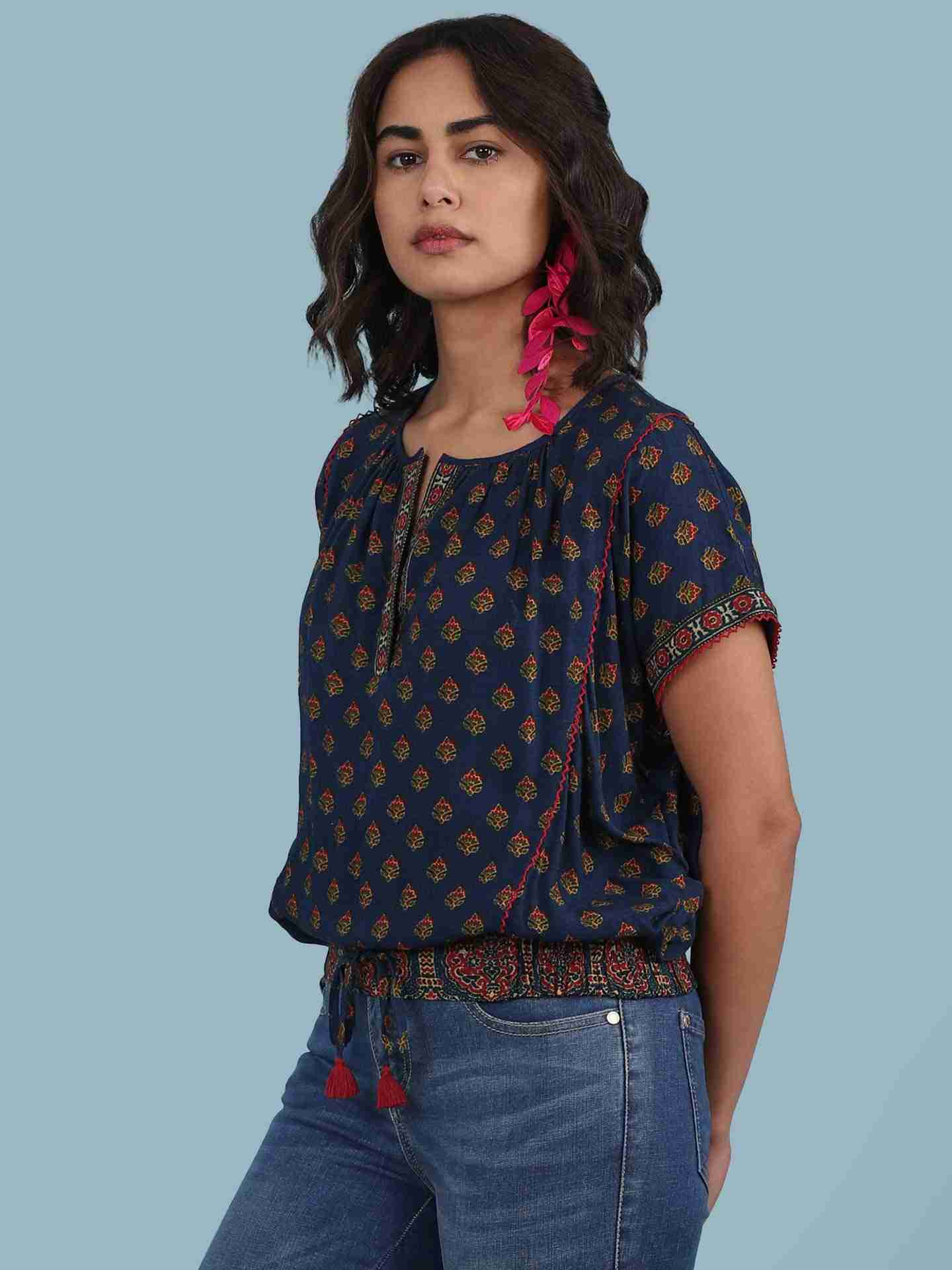 Blue Kuval Top