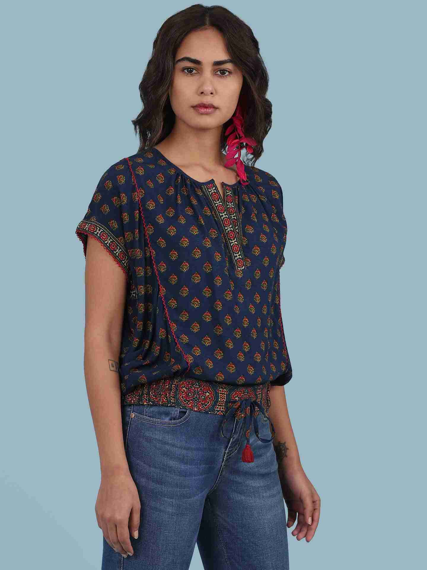 Blue Kuval Top