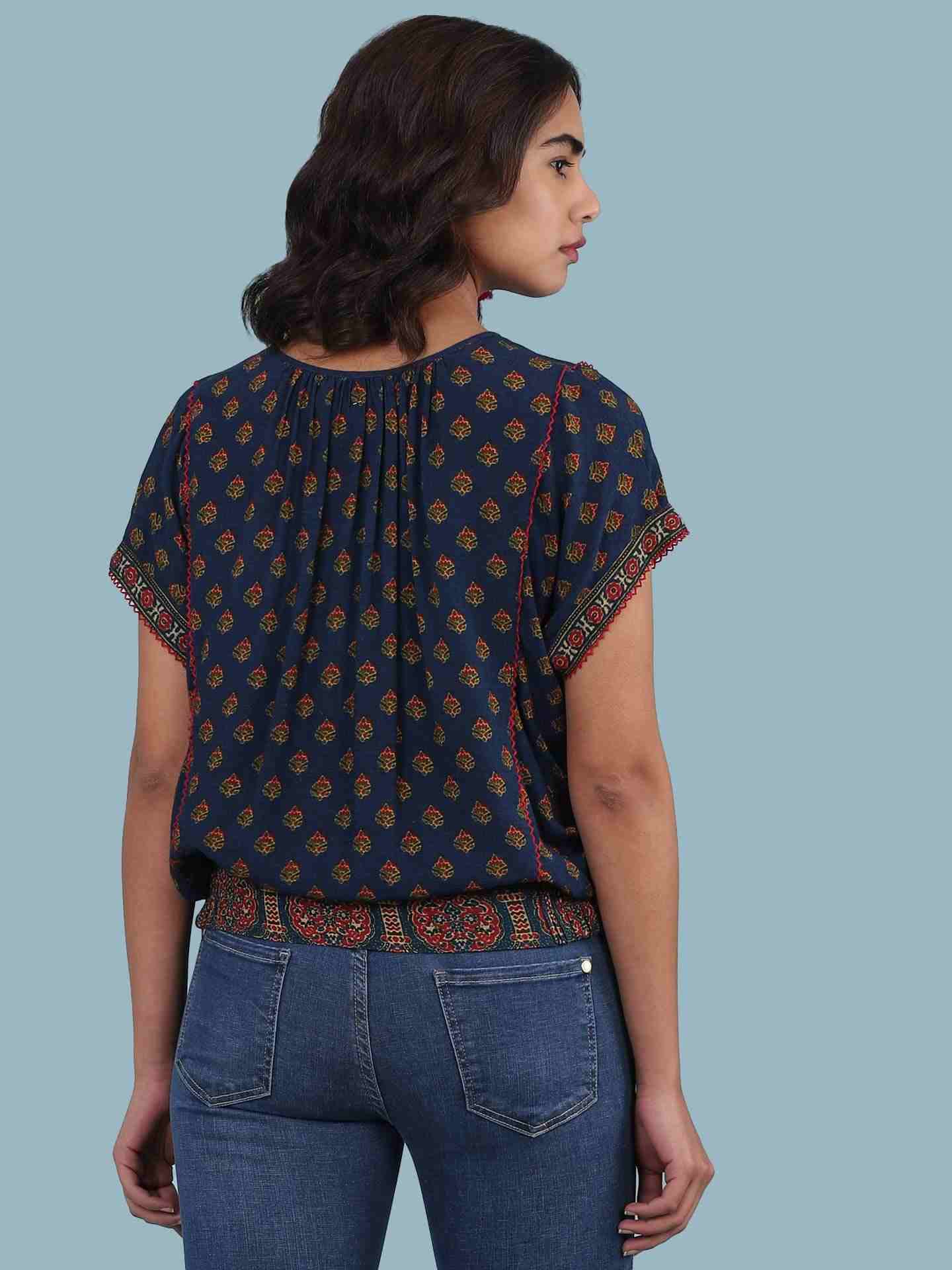 Blue Kuval Top