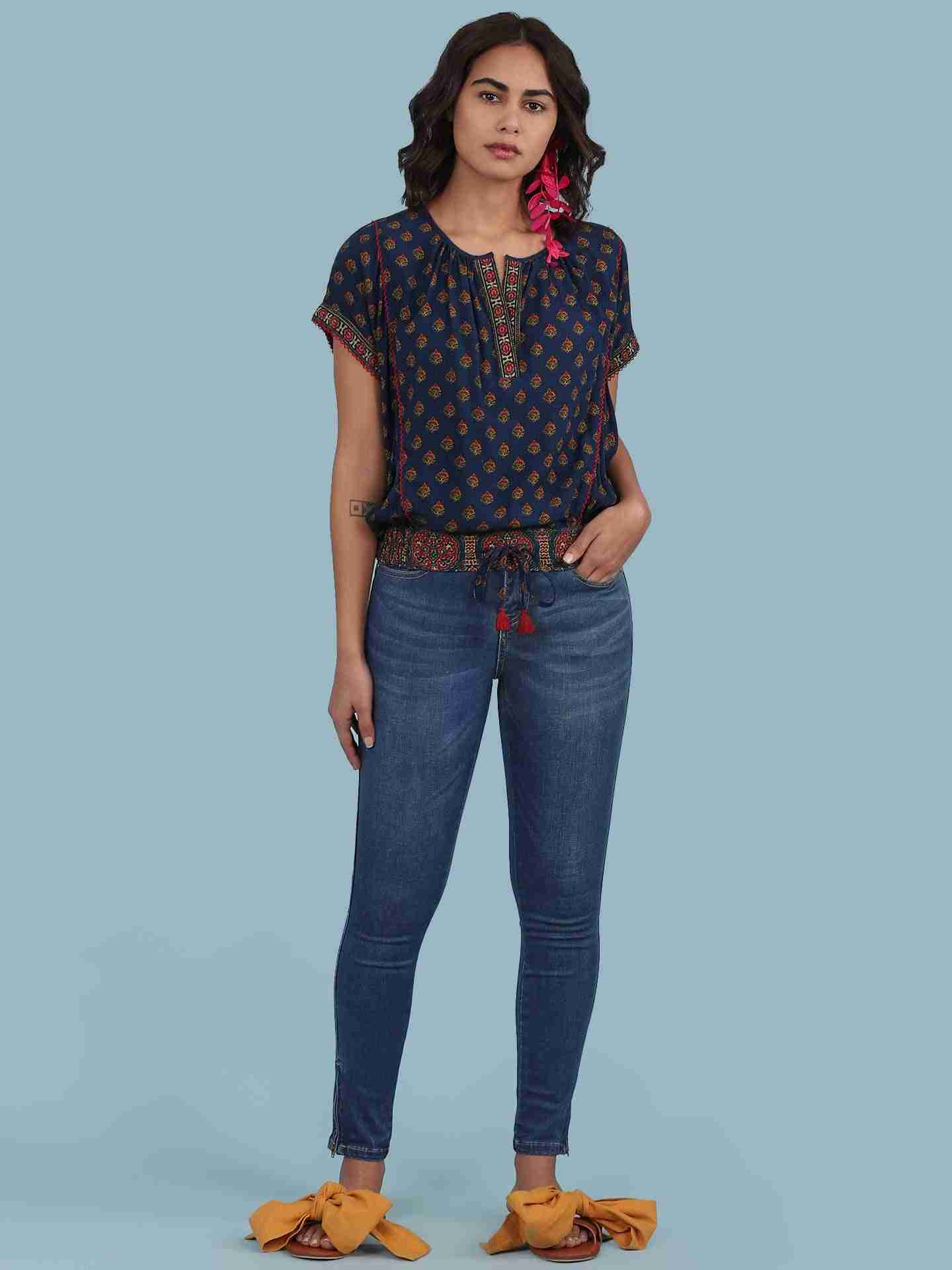 Blue Kuval Top