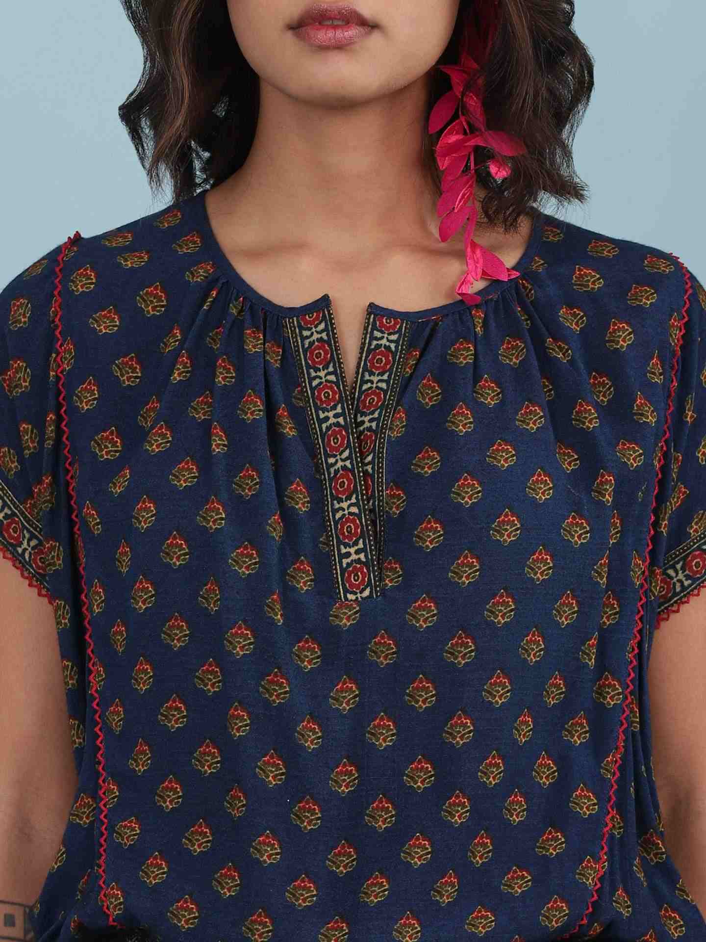 Blue Kuval Top