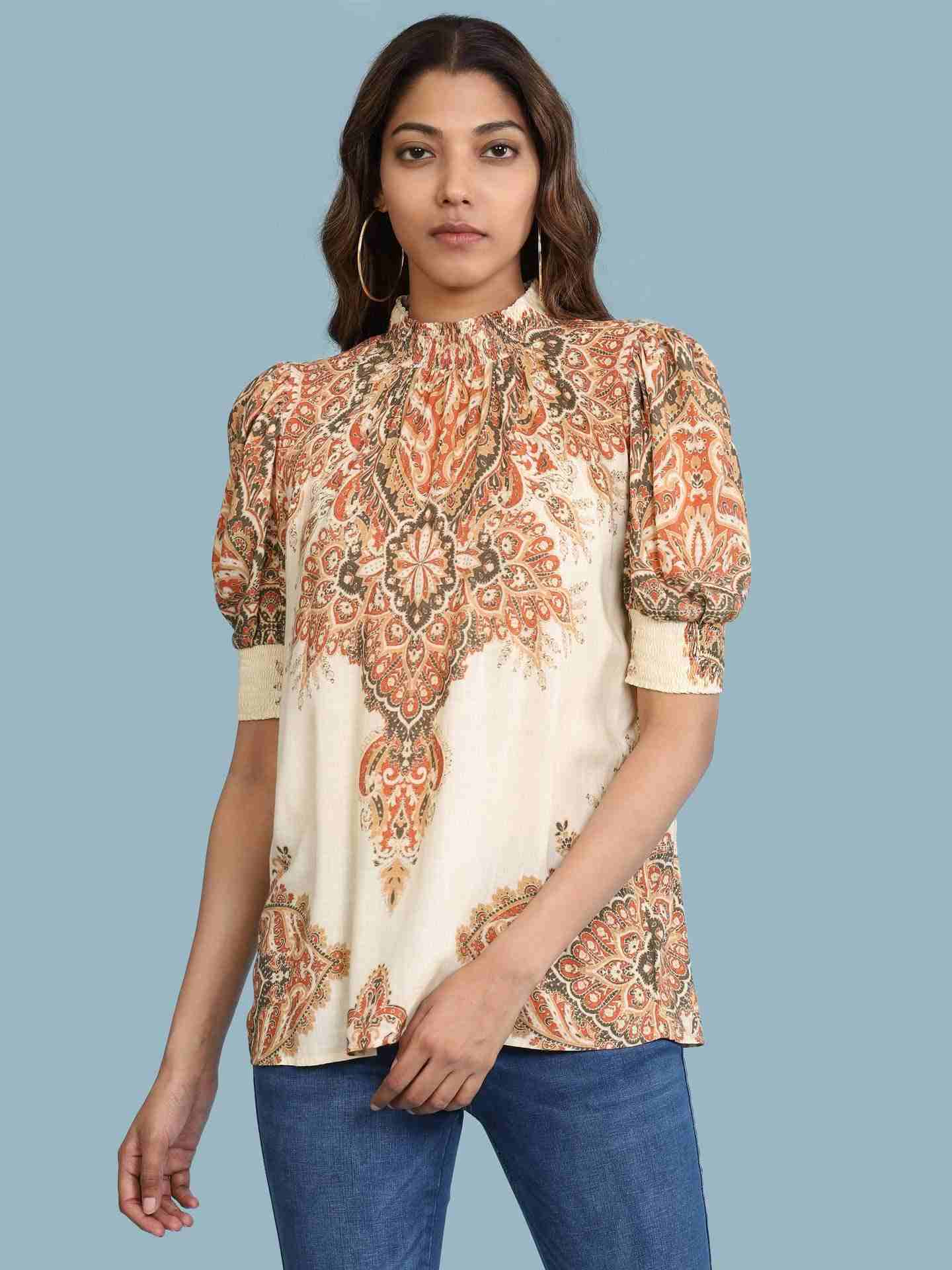 Ecru Ananya Top