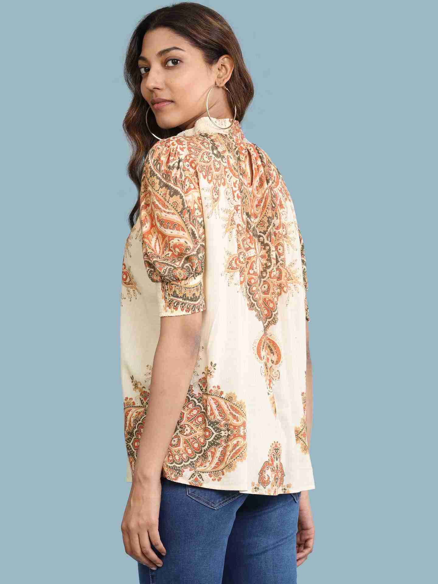Ecru Ananya Top