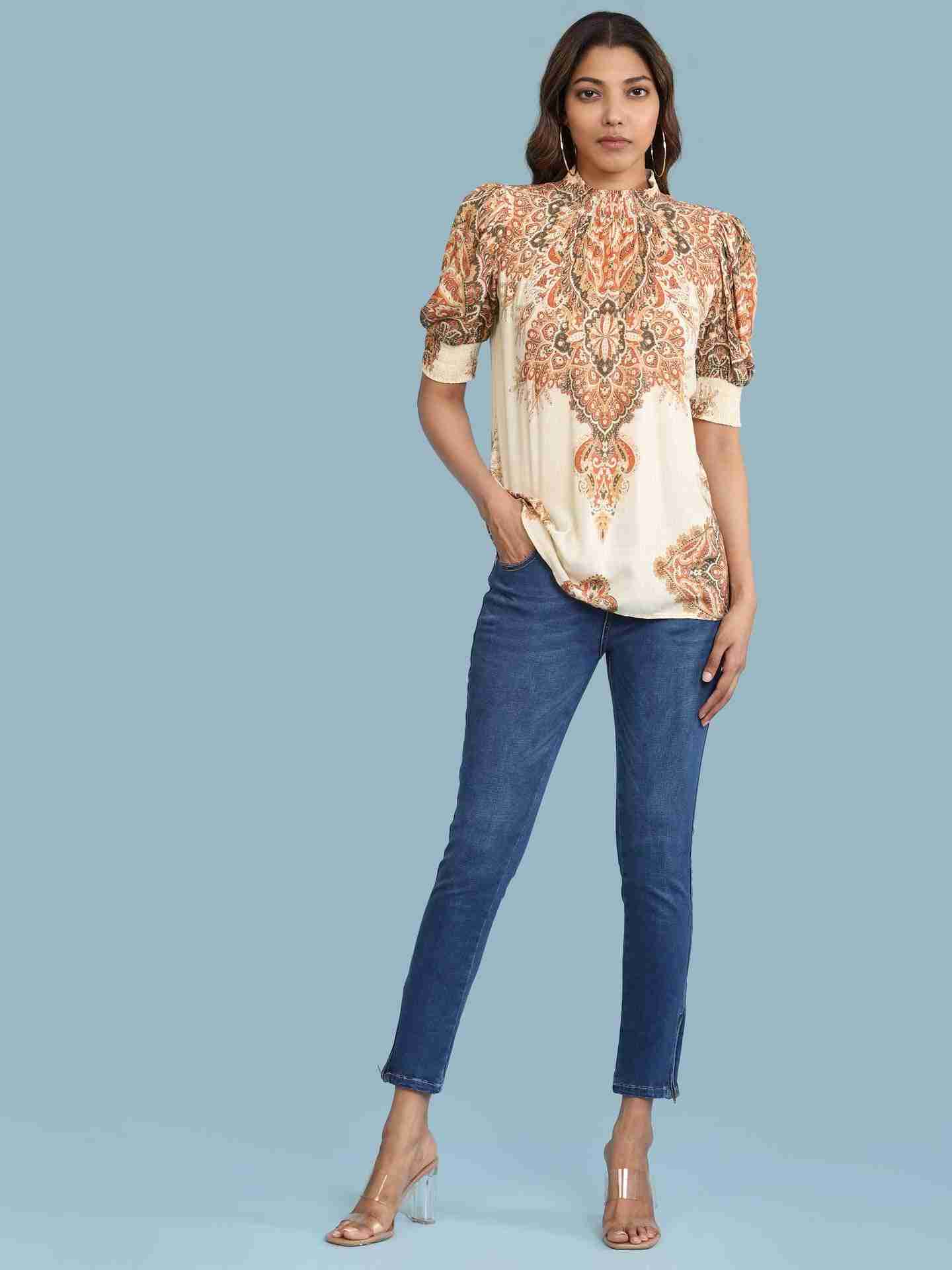 Ecru Ananya Top