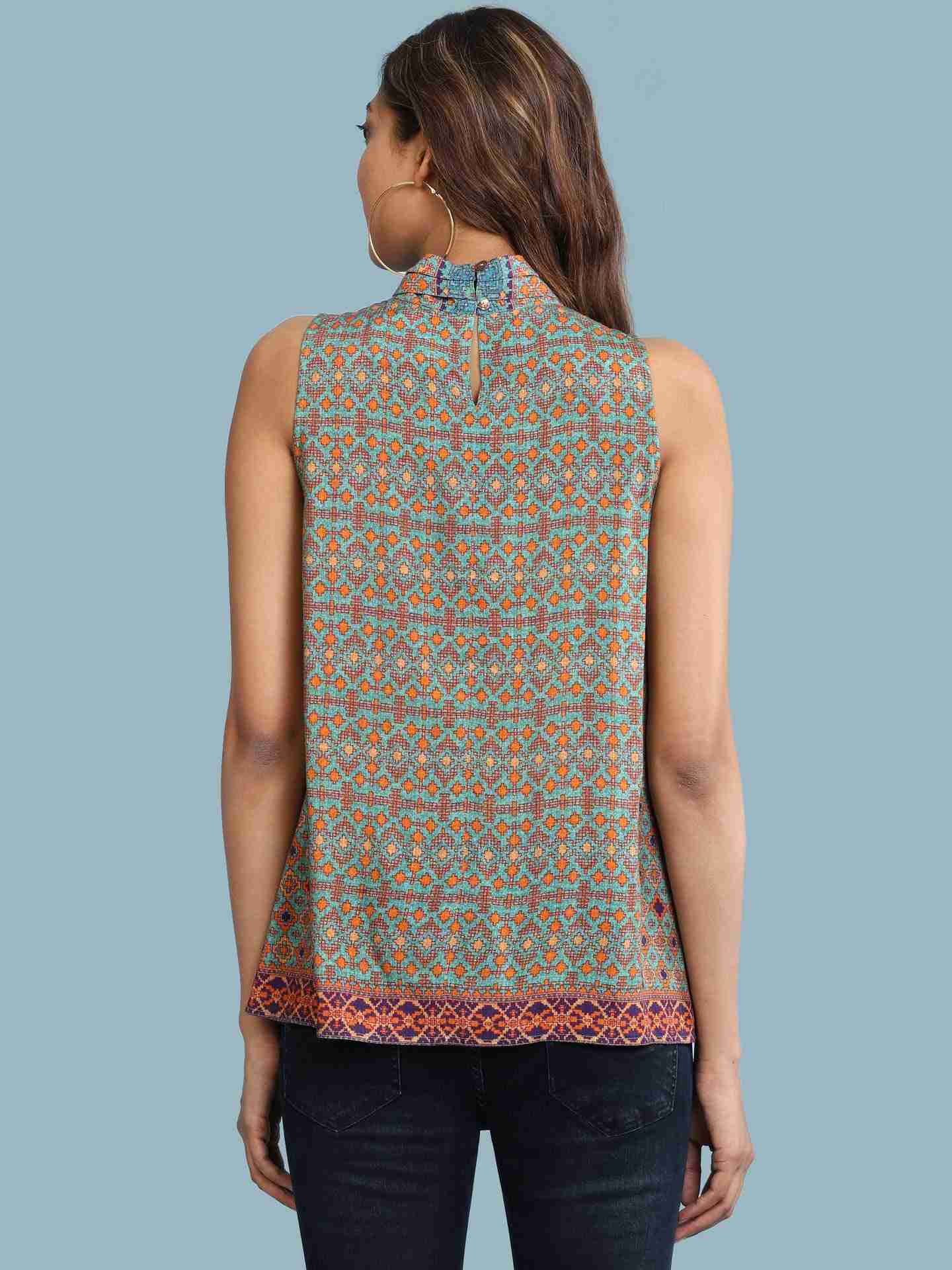 Green Ramosa Top