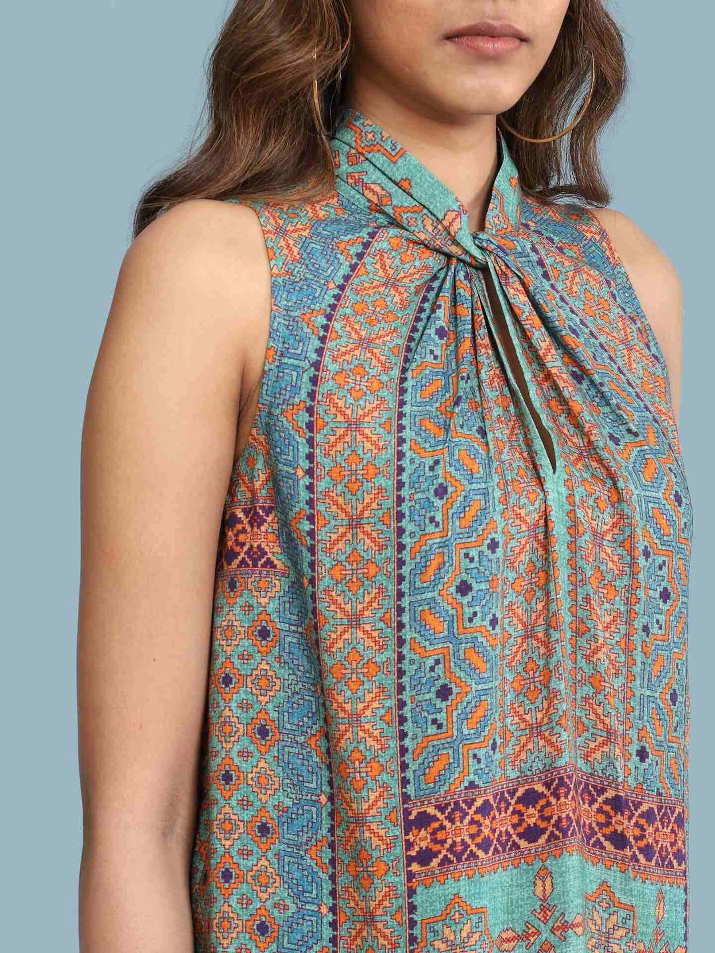 Green Ramosa Top