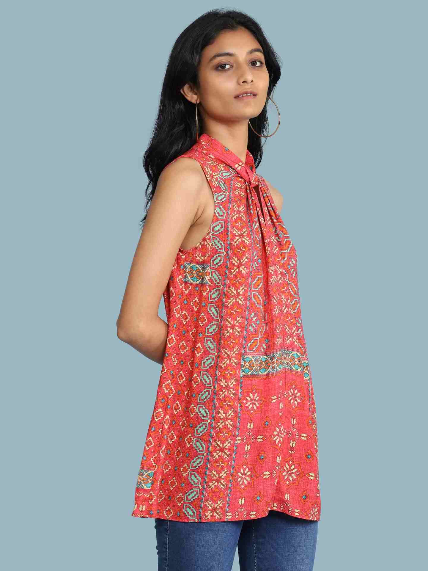 Red Ramosa Top