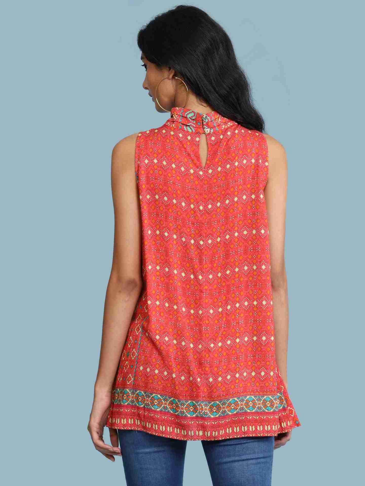Red Ramosa Top