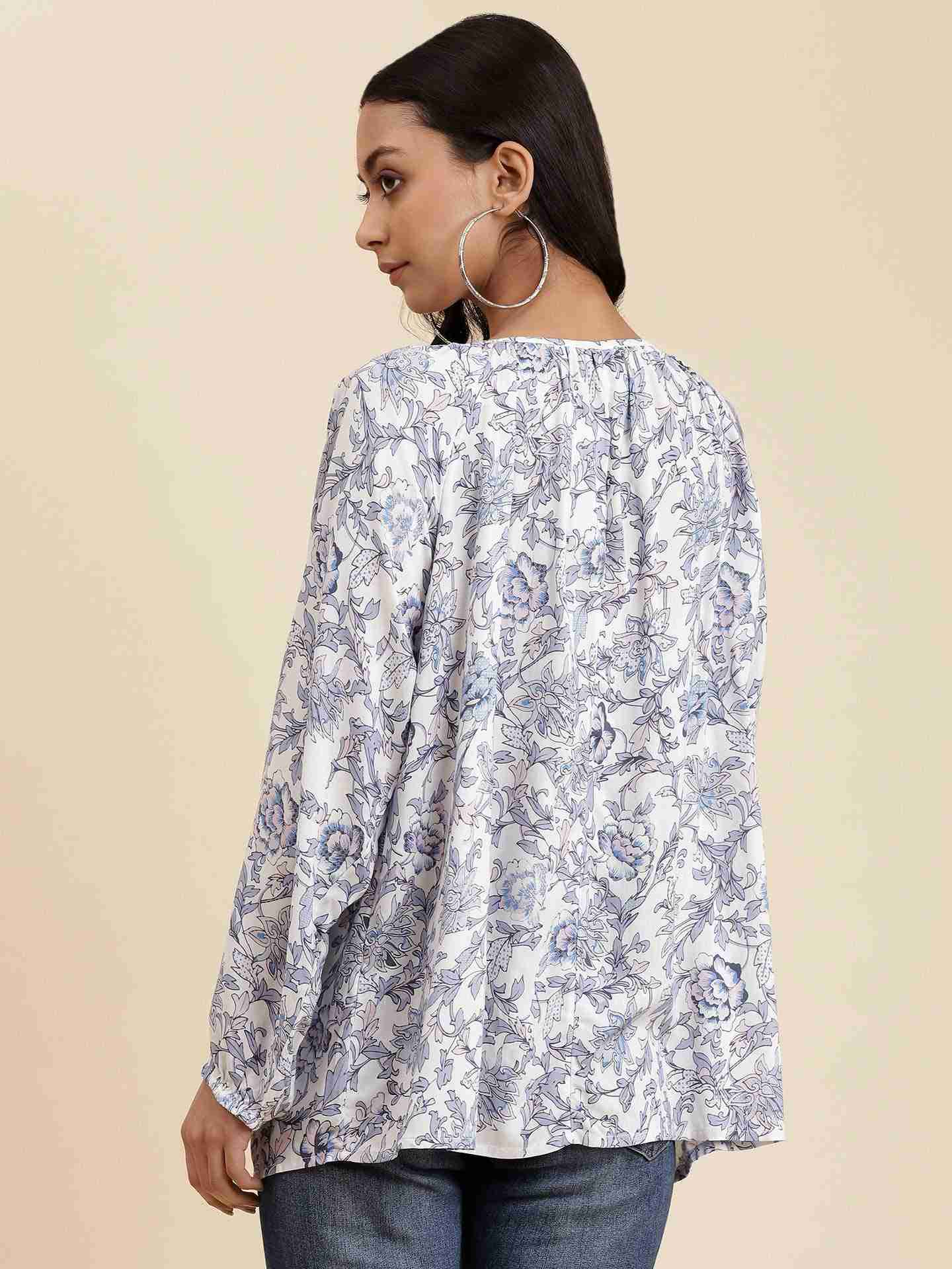 White Grishma Boxy Top