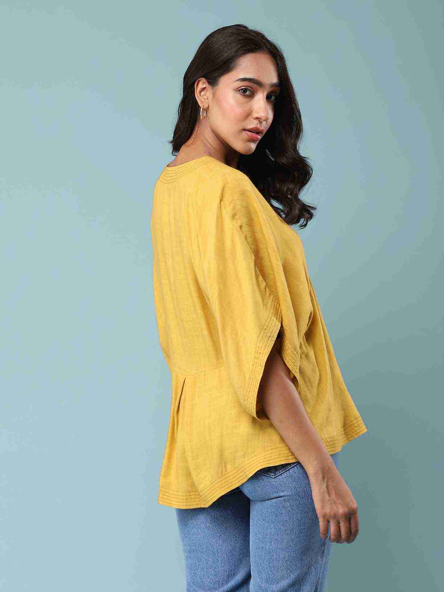 Yellow Joanna Kaftan Top