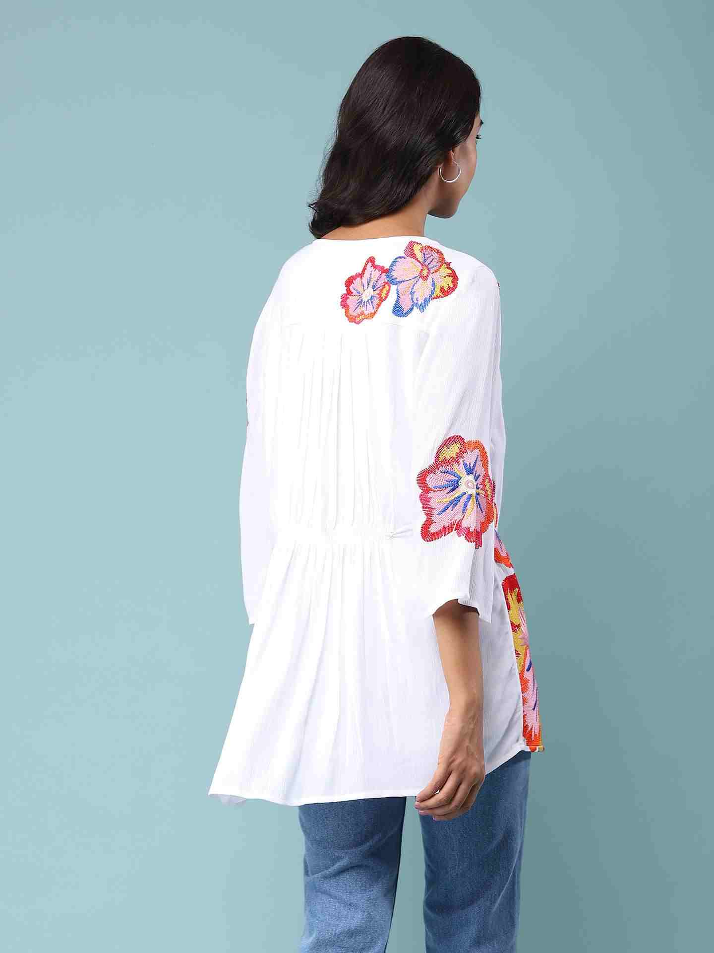 White Radhika Tunic