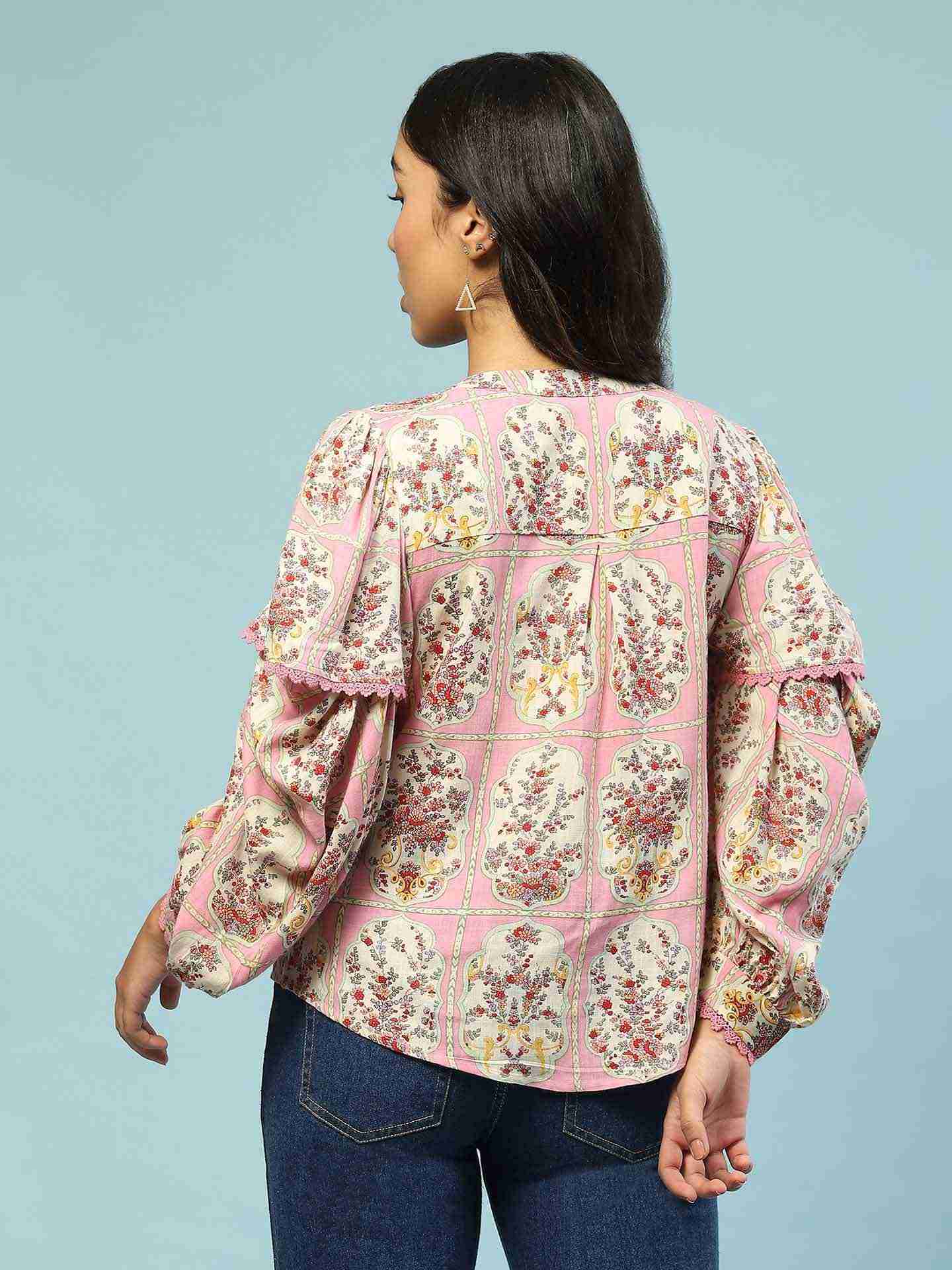 Pink Tamasvani Button-Down Top