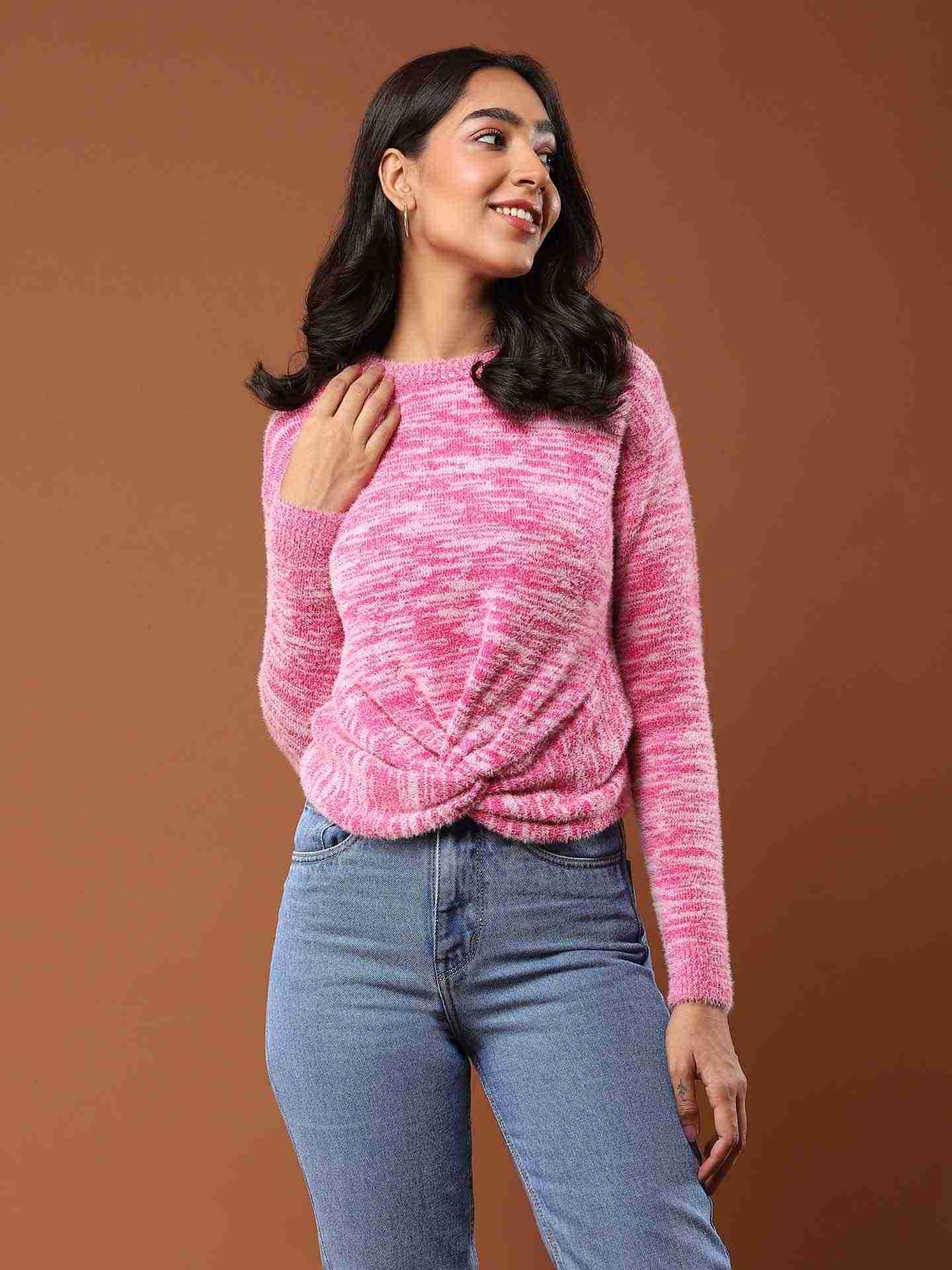 Fuschia Alessia Sweater