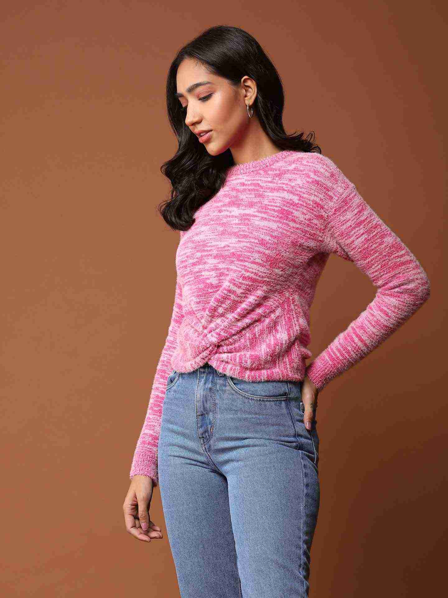 Fuschia Alessia Sweater