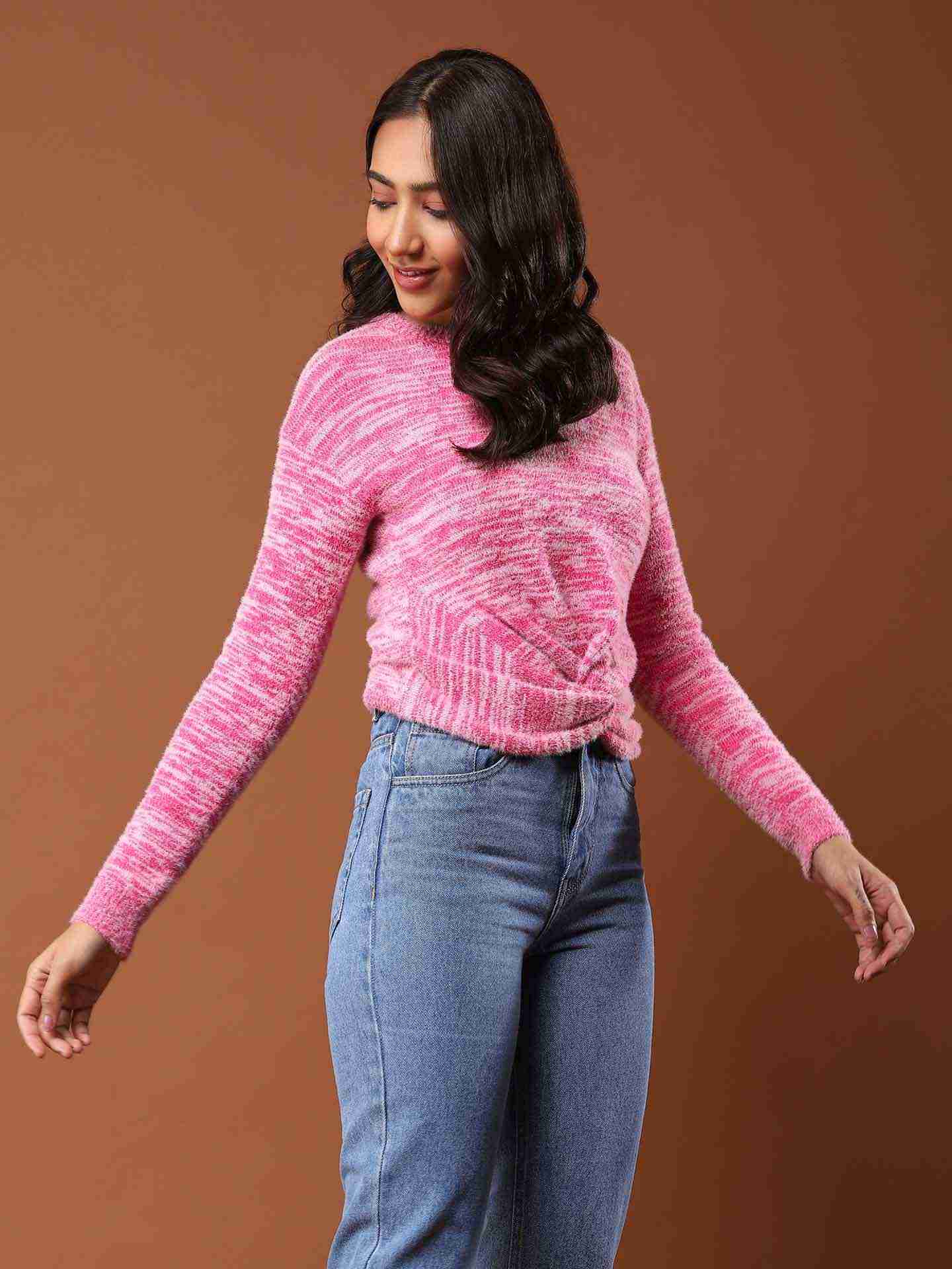 Fuschia Alessia Sweater