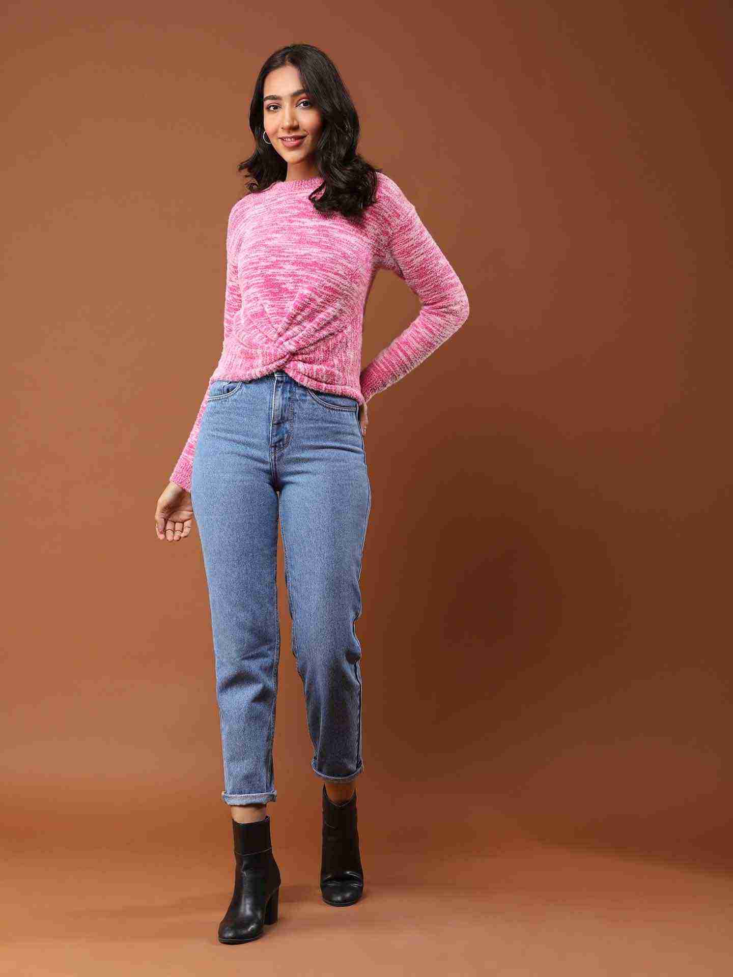 Fuschia Alessia Sweater