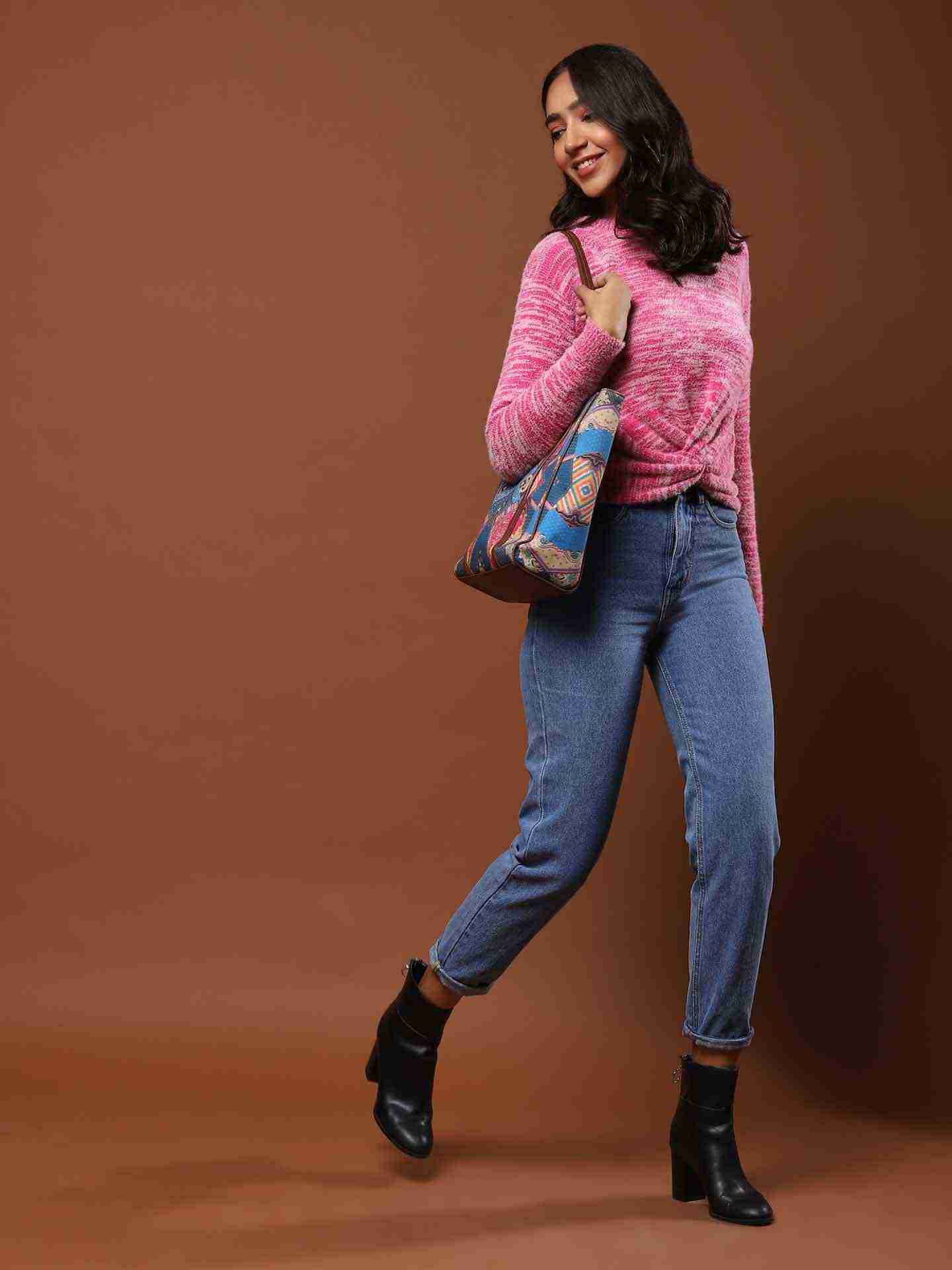 Fuschia Alessia Sweater