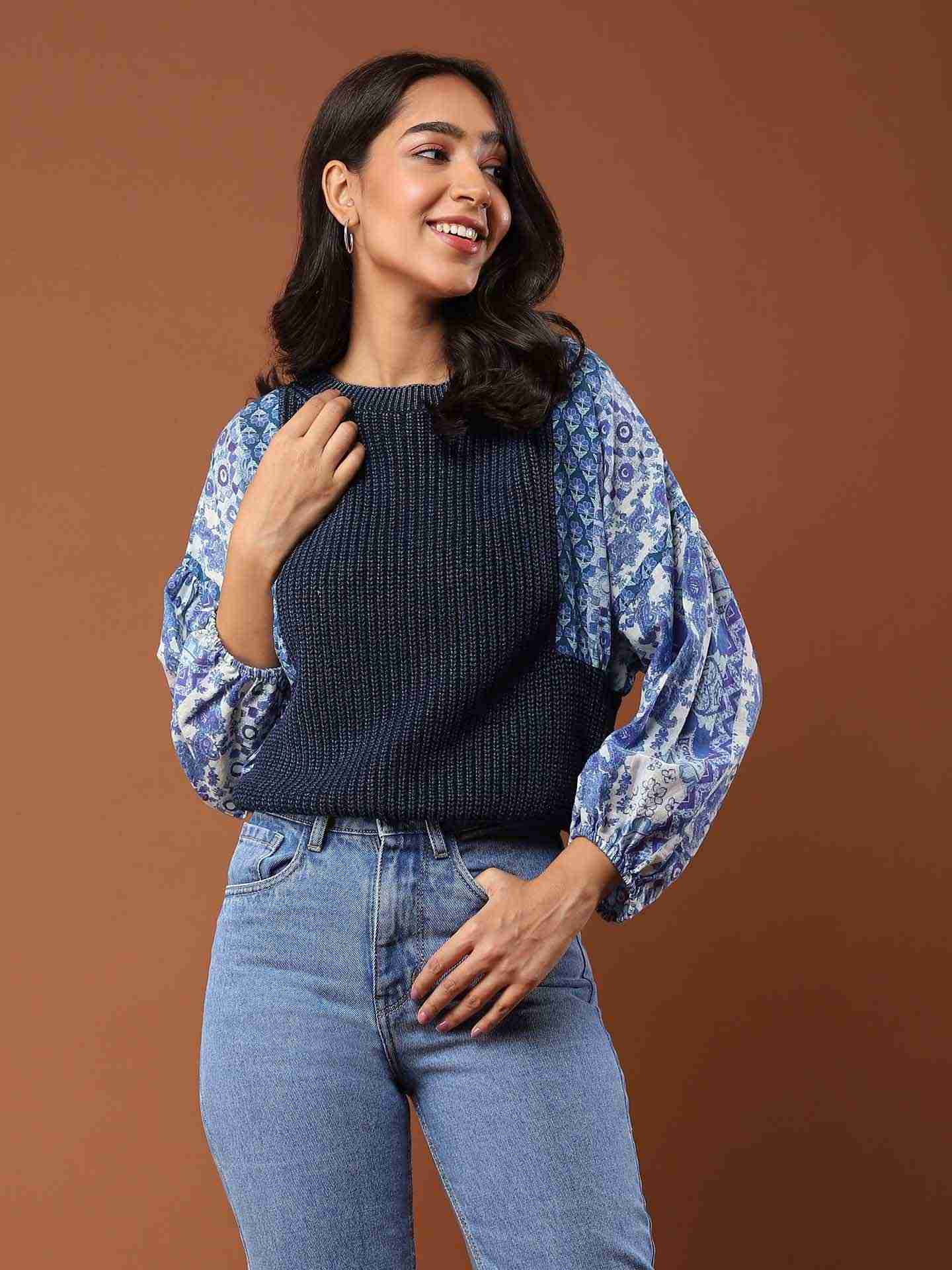 Blue Alessia Sweater