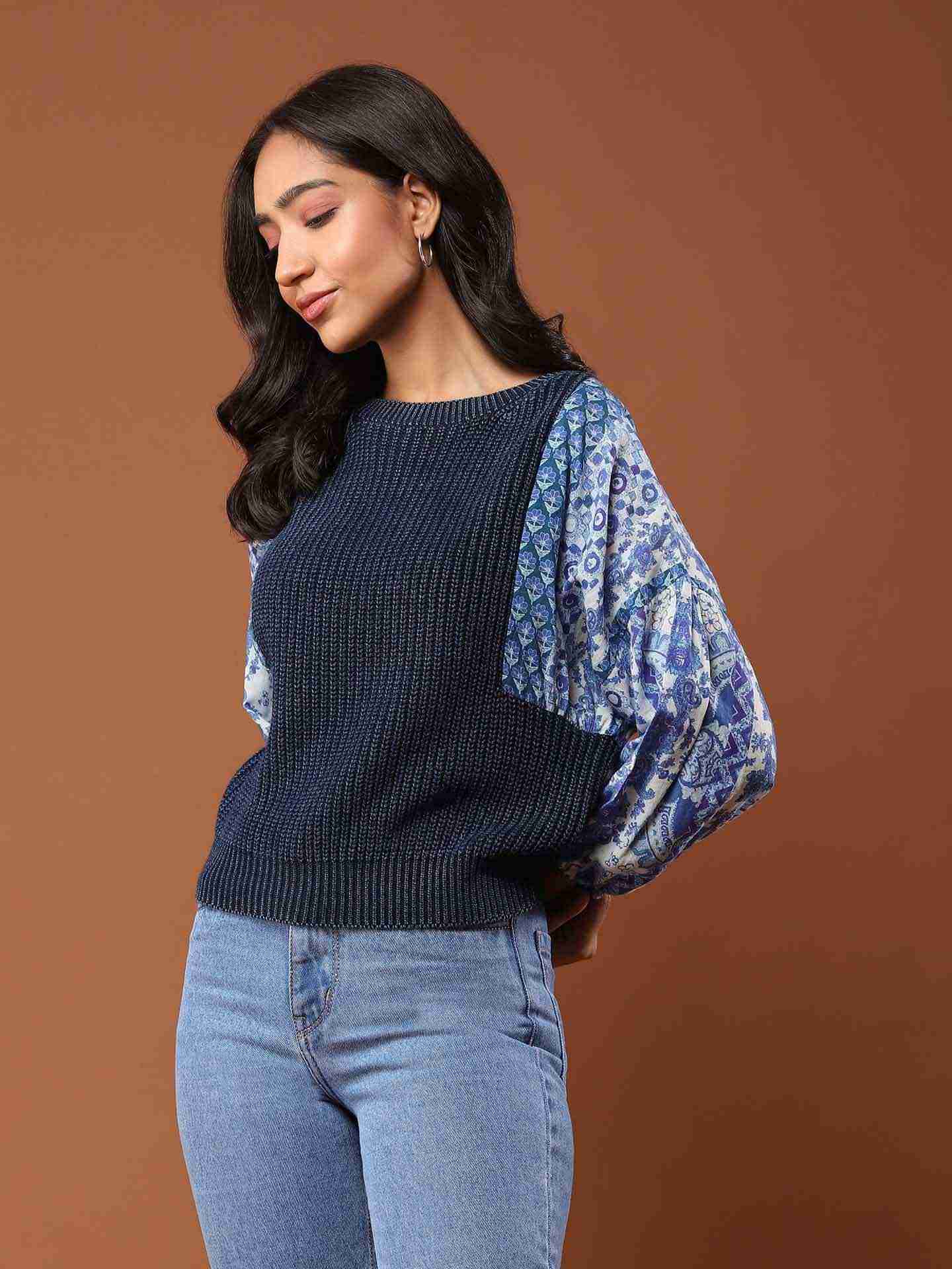 Blue Alessia Sweater