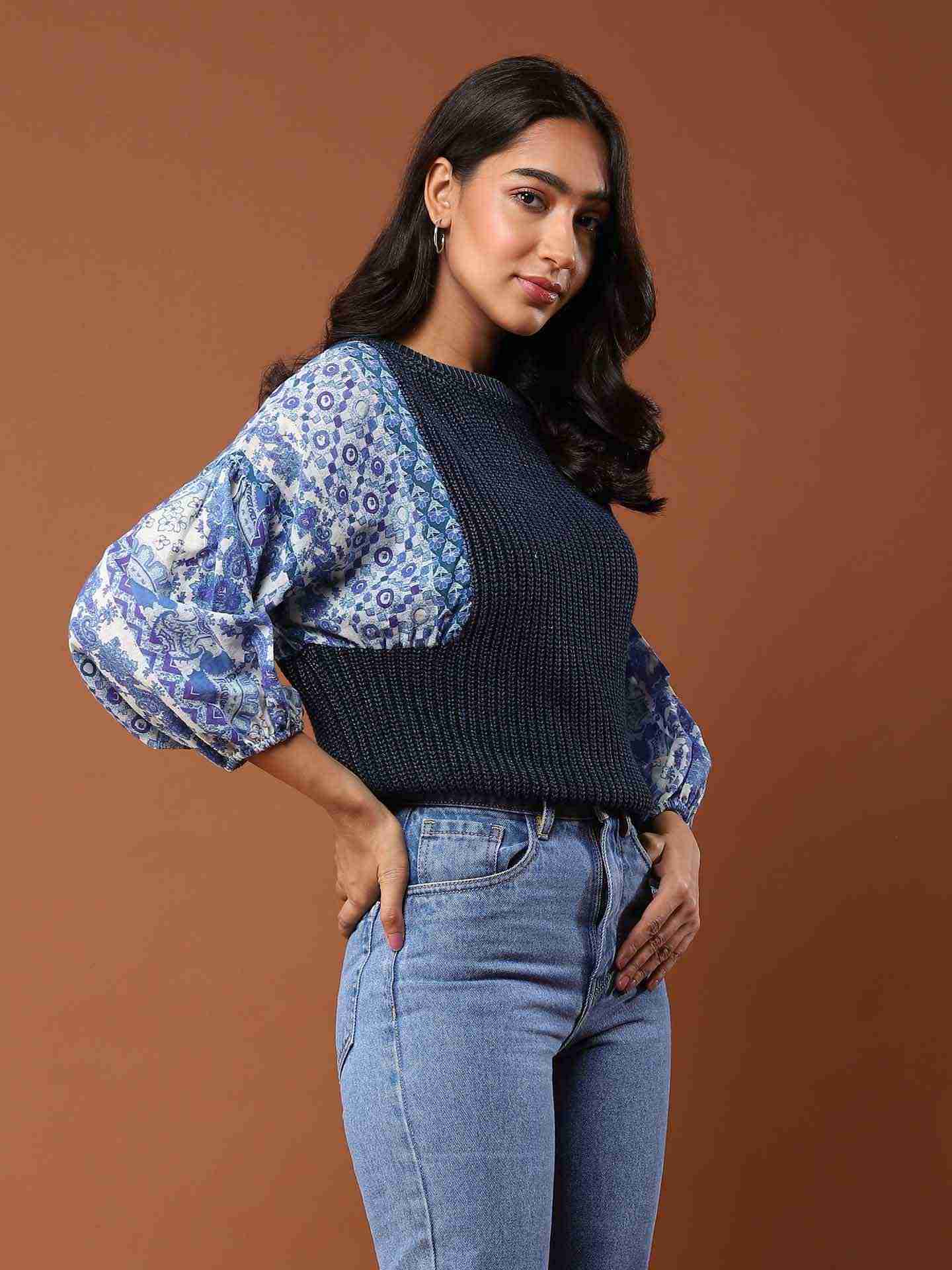 Blue Alessia Sweater