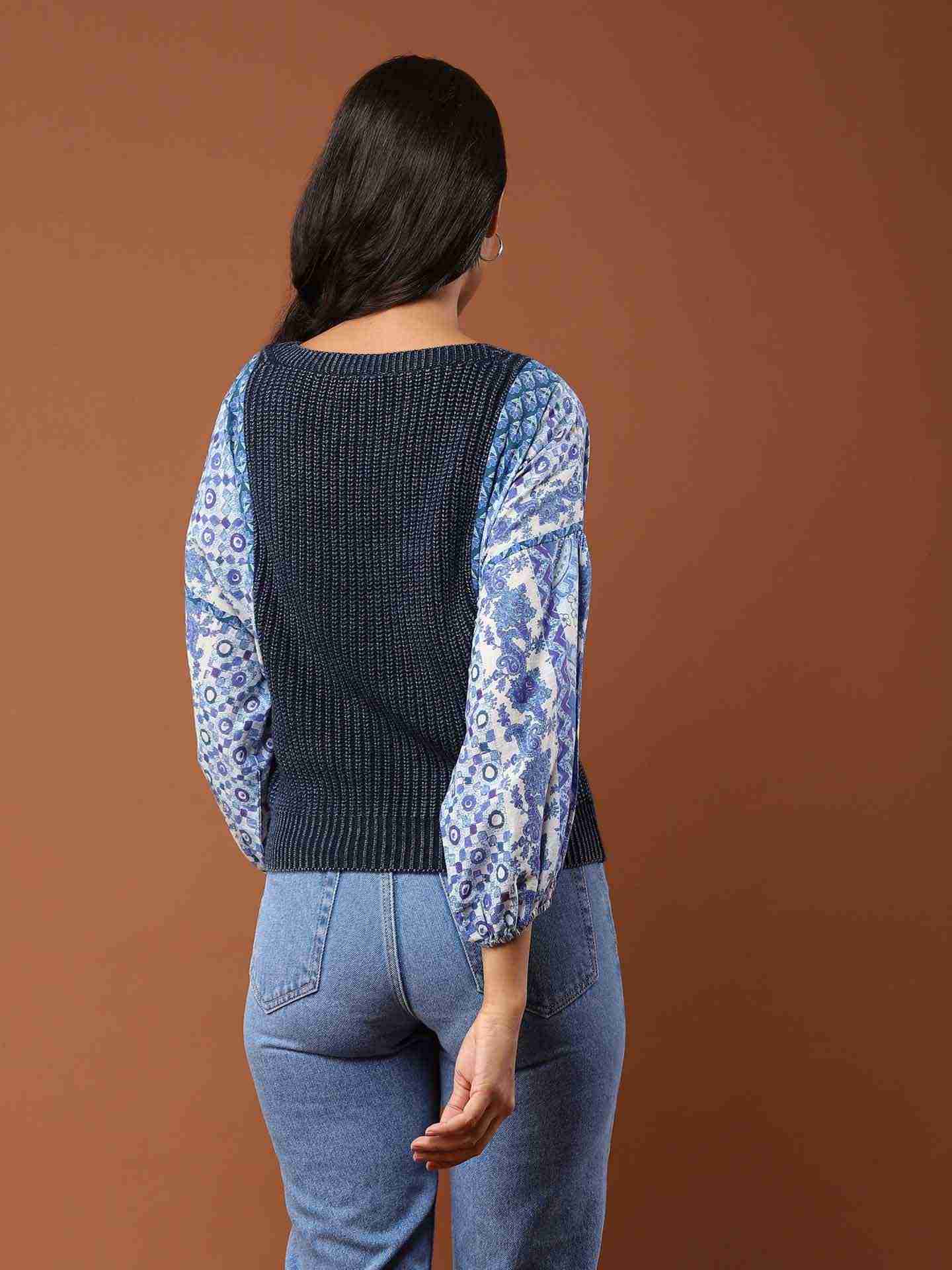 Blue Alessia Sweater