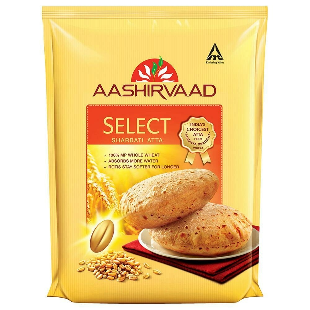 Aashirvaad Select Sharbatti Wheat Atta 1 Kg
