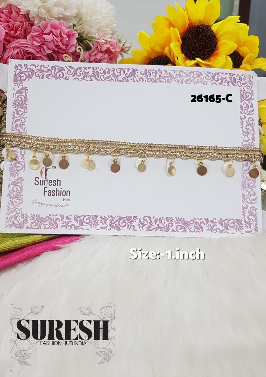 Pearl Gold Mother of Pearl & Matt Gold Hanging Lace – 26165-C