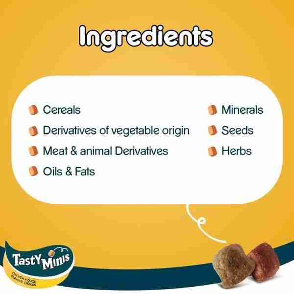Pedigree Tasty Minis Chewy Cubes with Chicken and Duck Dog Treat - 130 g