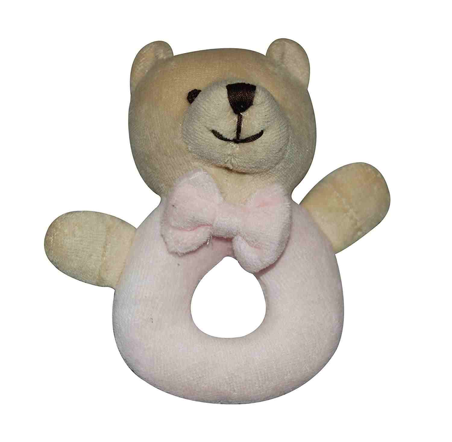 Abracadabra Bear Ring Rattle - Pink
