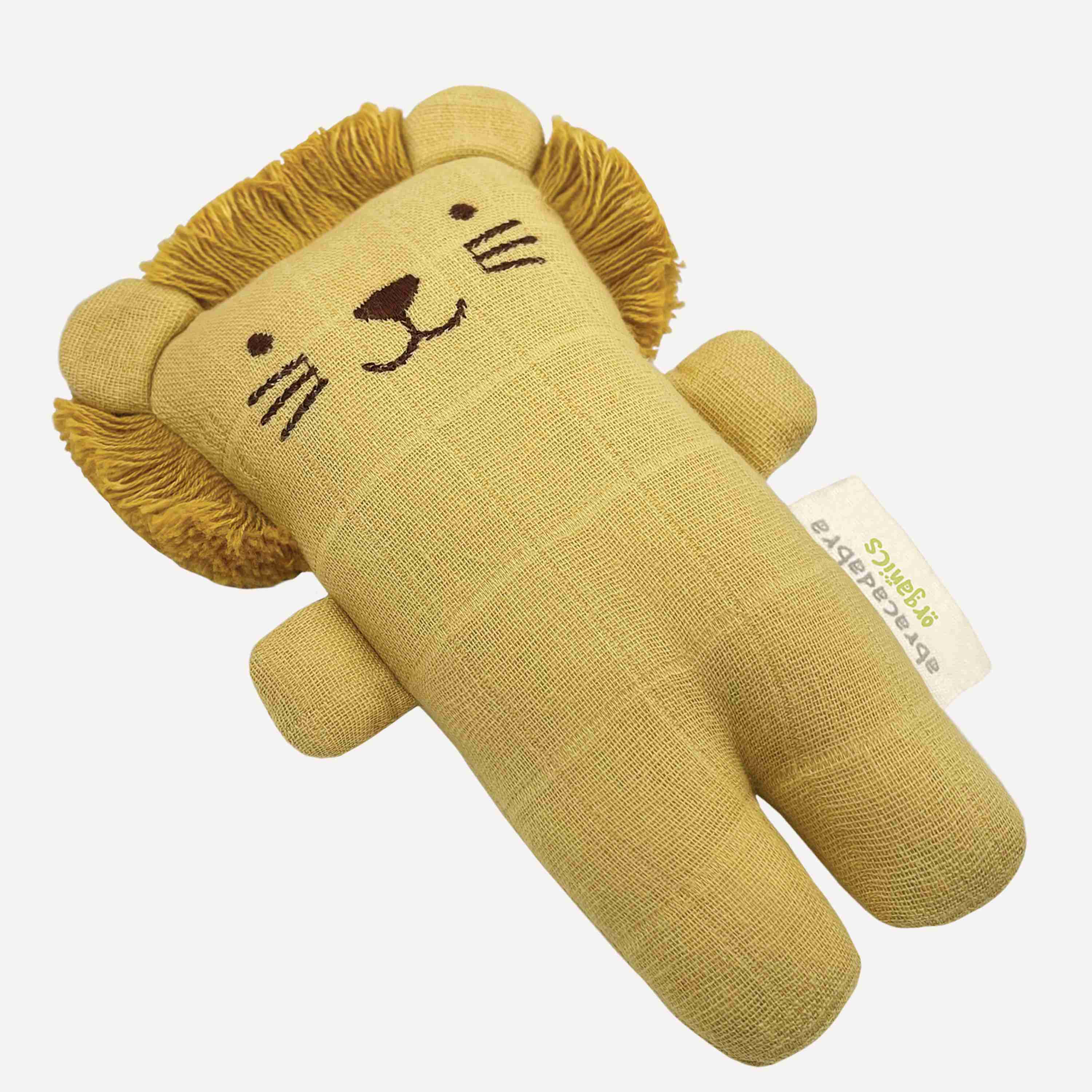 Abracadabra Organics Collectible Lion Cuddle Toy - Yellow
