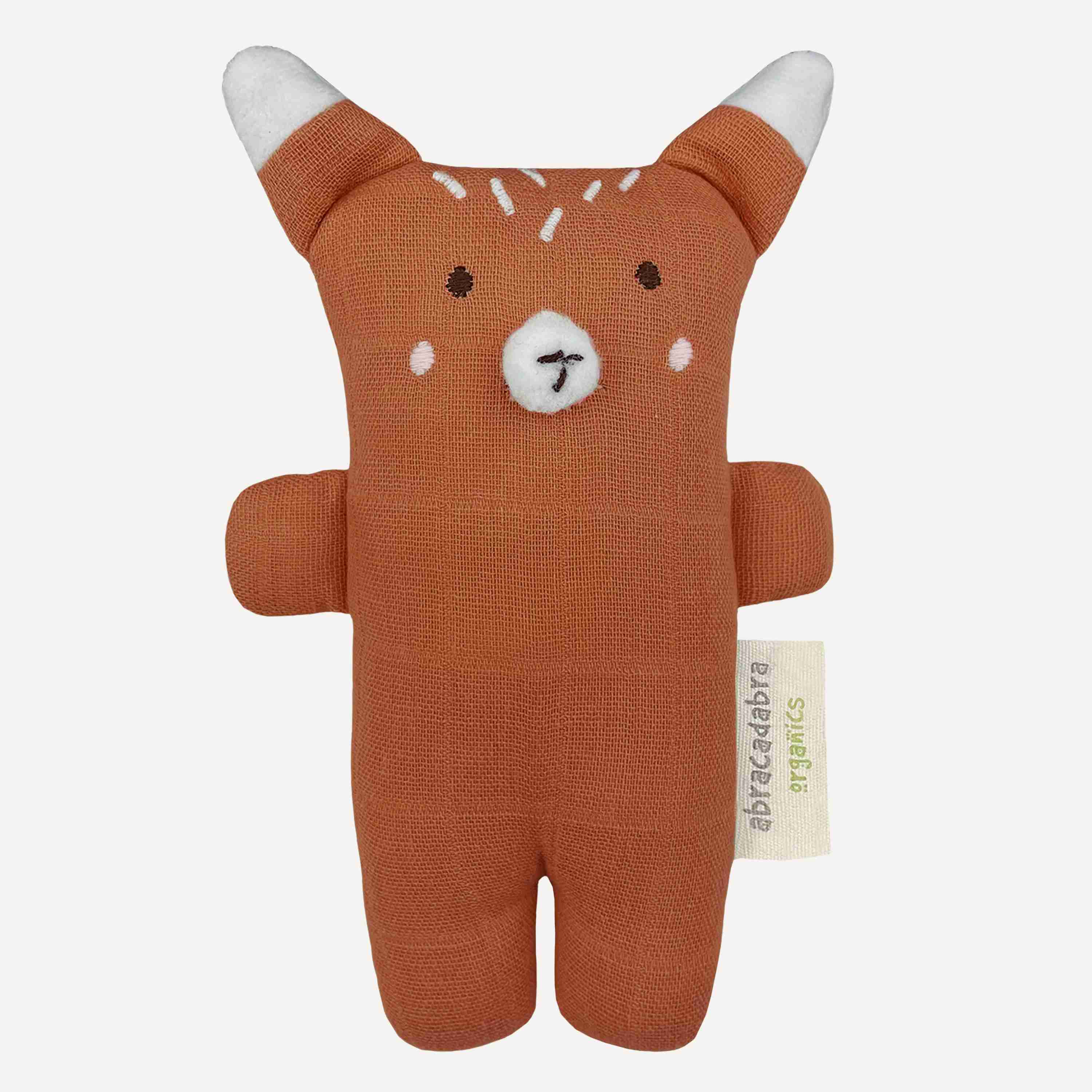 Abracadabra Organics Collectible Fox Cuddle Toy - Red