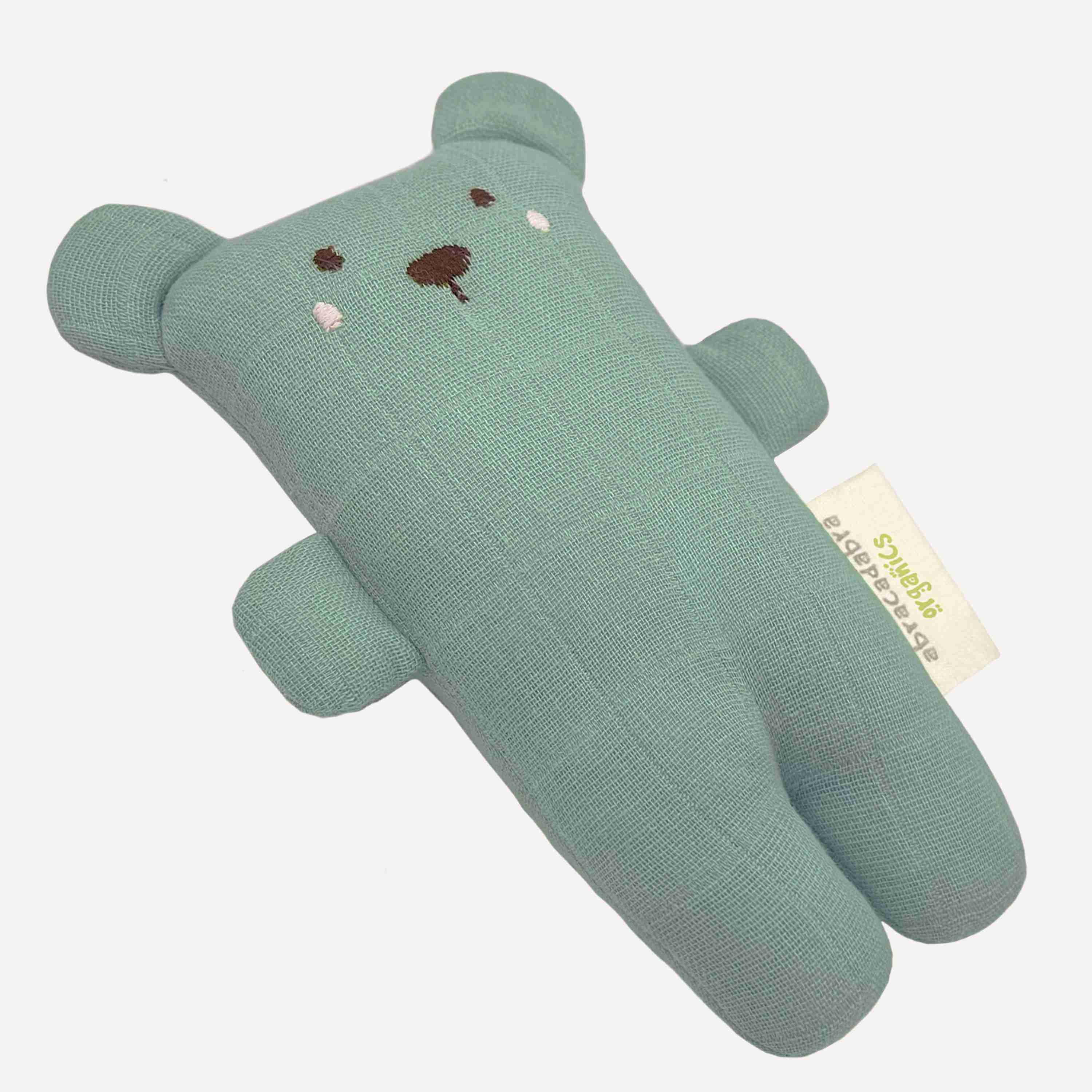 Abracadabra Organics Collectible Bear Cuddle Toy - Green