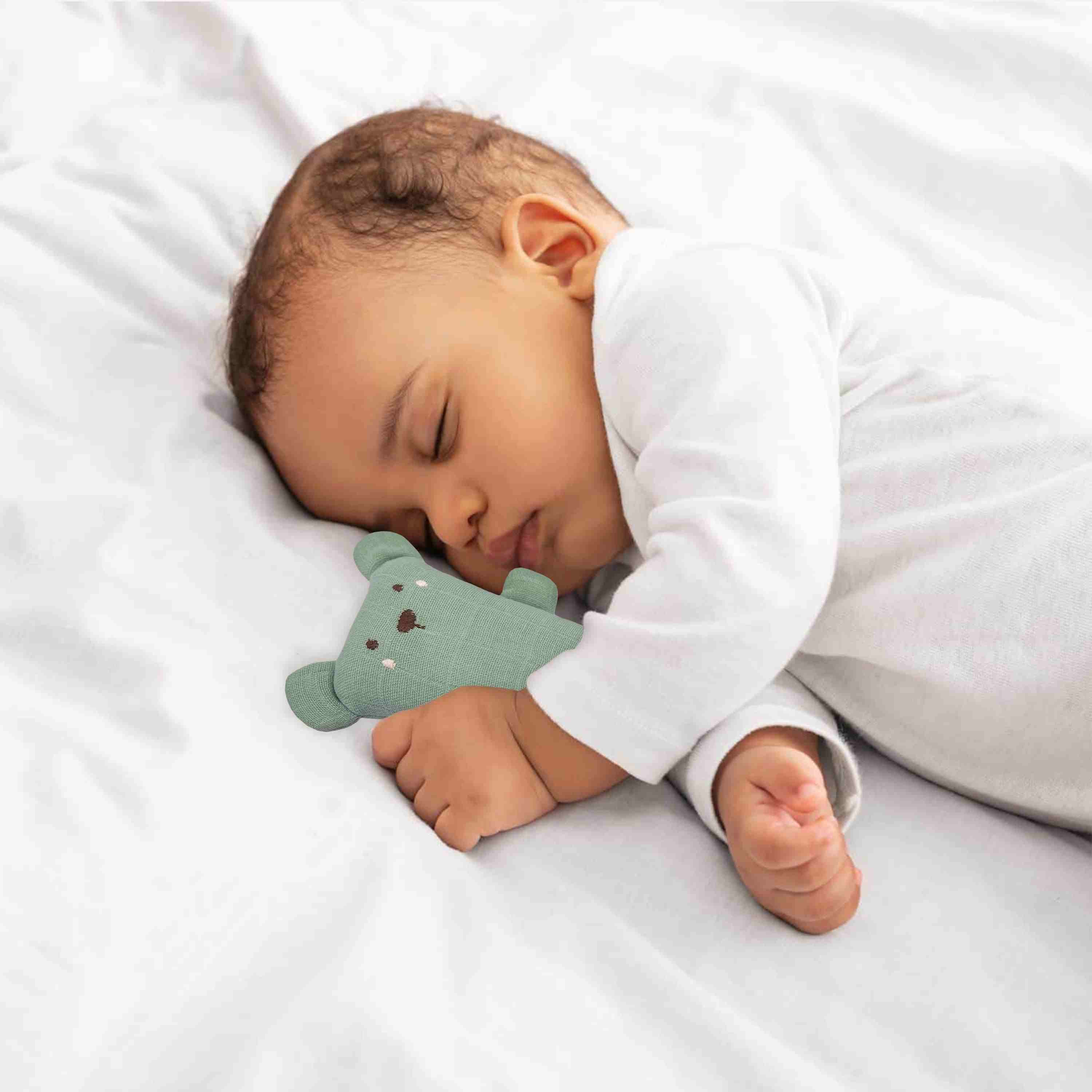 Abracadabra Organics Collectible Bear Cuddle Toy - Green