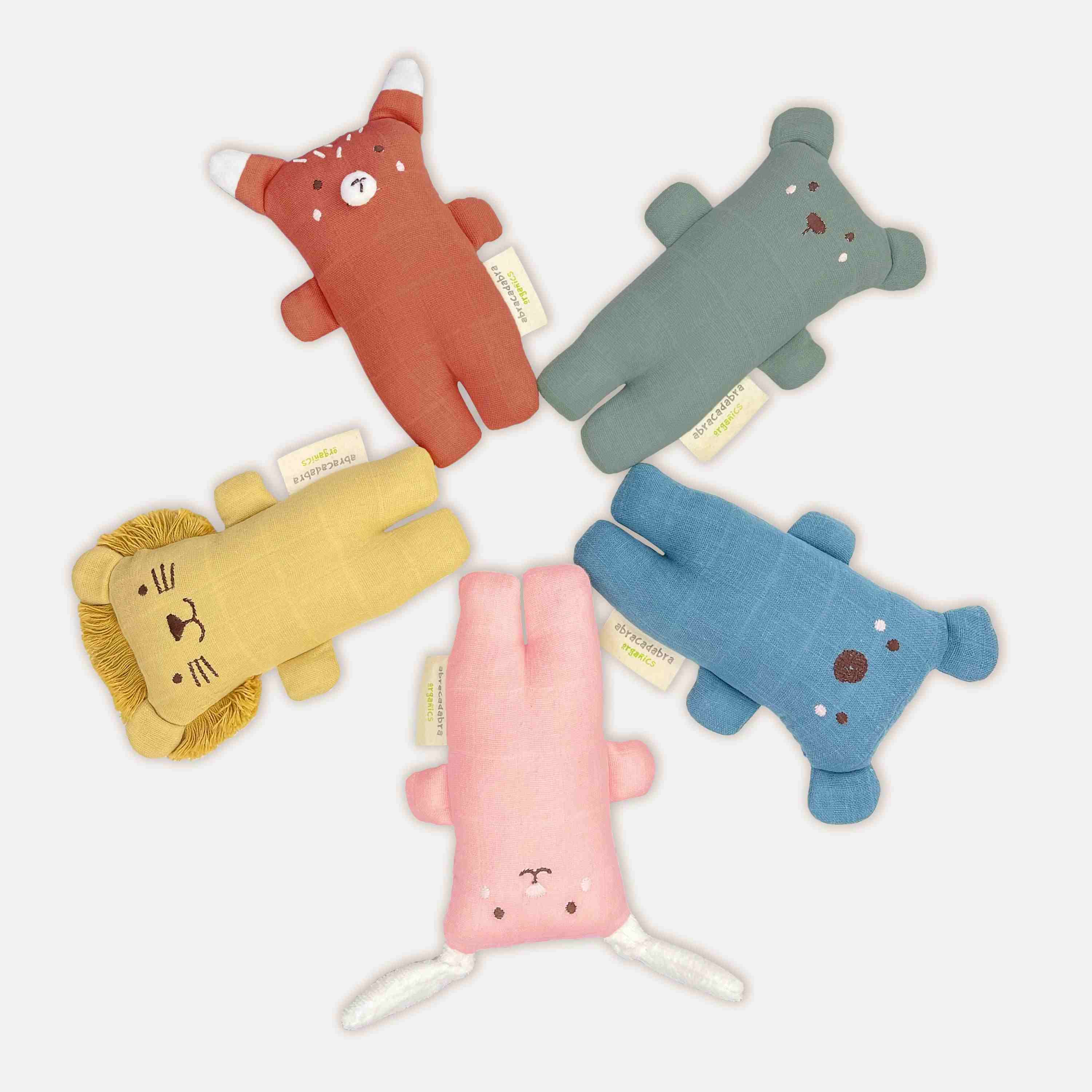 Abracadabra Organics Collectible Bear Cuddle Toy - Green